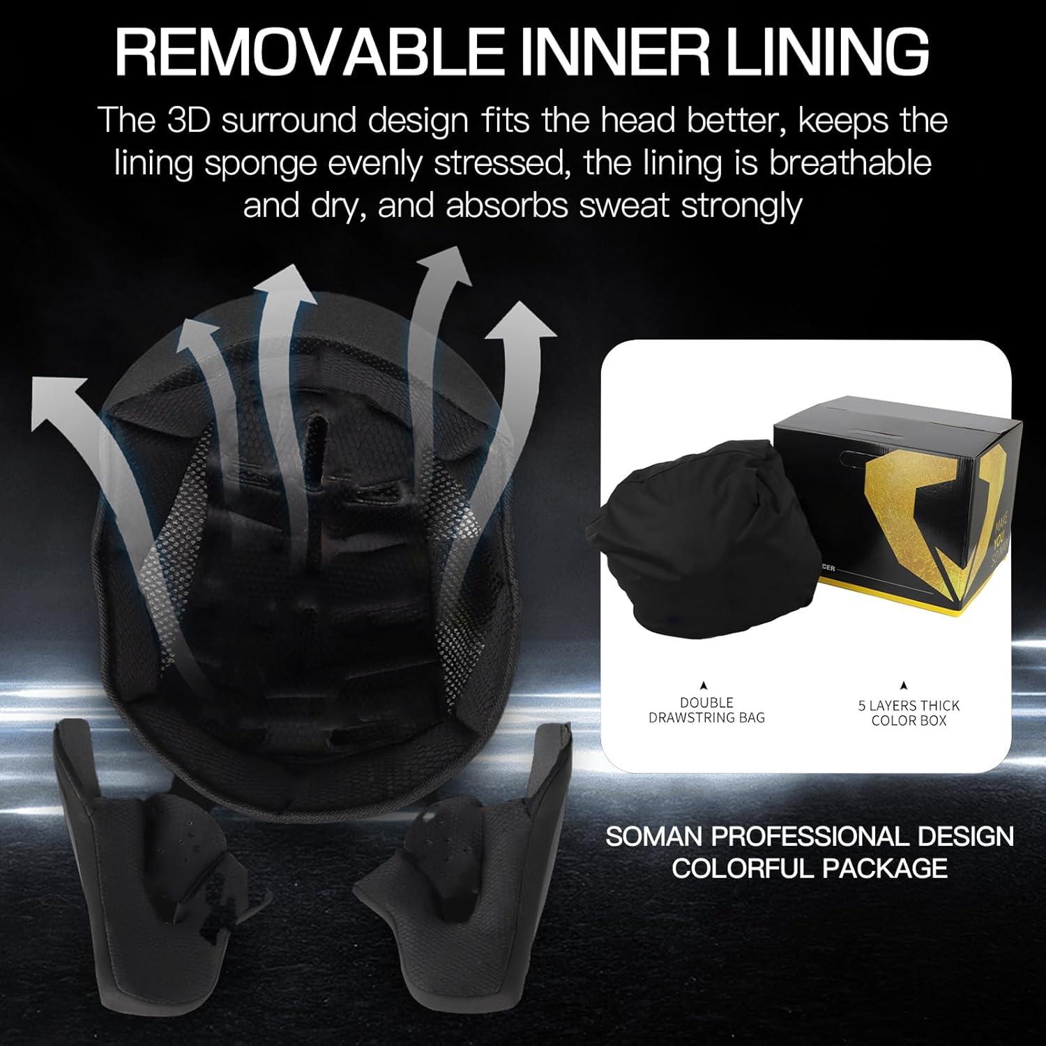 Casco Modular Bluetooth Qngjizhue Doble Máscara 63-64 cm