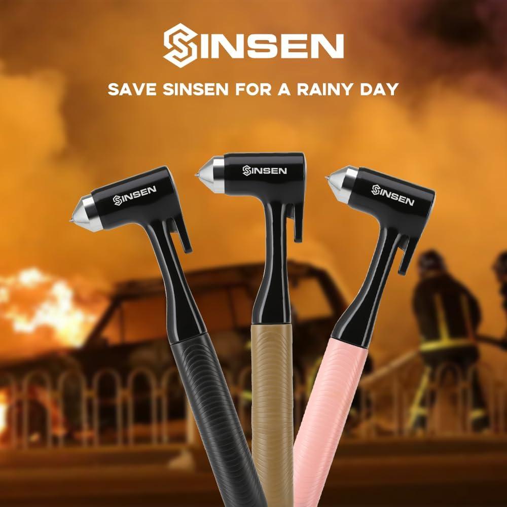 Herramienta de Escape de Emergencia SINSEN, Rompe Ventana y Corta Cinturón