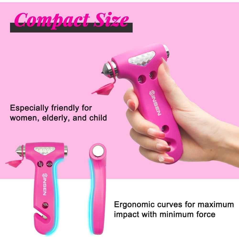 Martillo de Seguridad SINSEN para Automóviles - Cortador y Rompedor