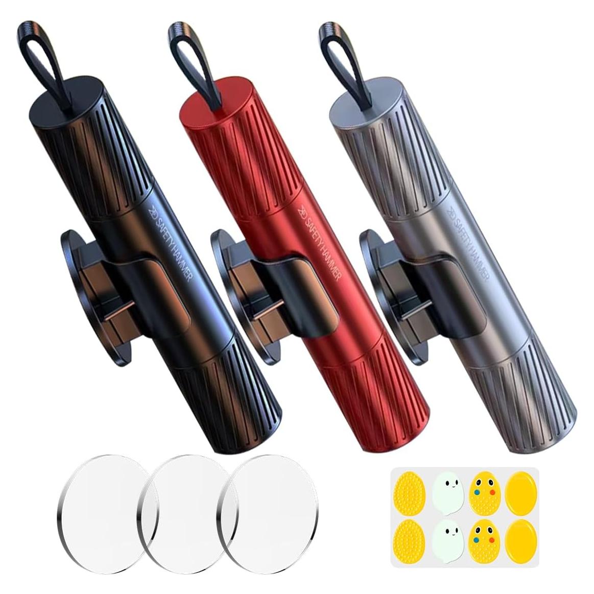 Martillo de Seguridad Smosun 2 en 1 Cortador y Rompedor de Cristales