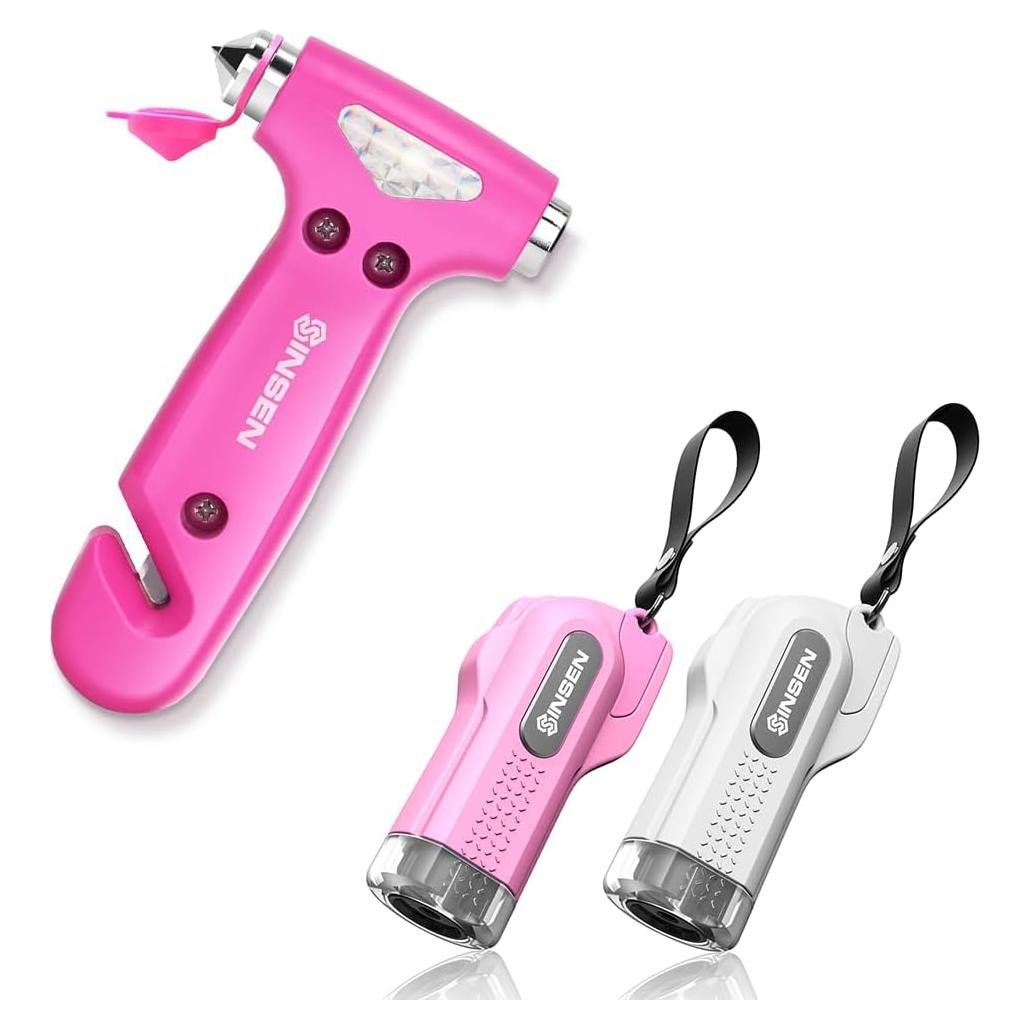 Martillo de Seguridad SINSEN con Rompe Vidrios y Cortador