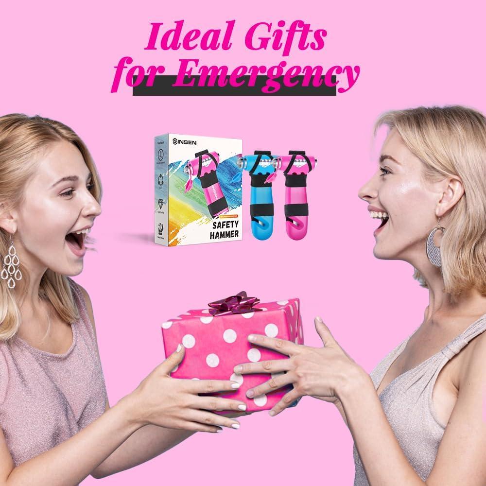 Martillo de Seguridad SINSEN con Rompe Vidrios y Cortador