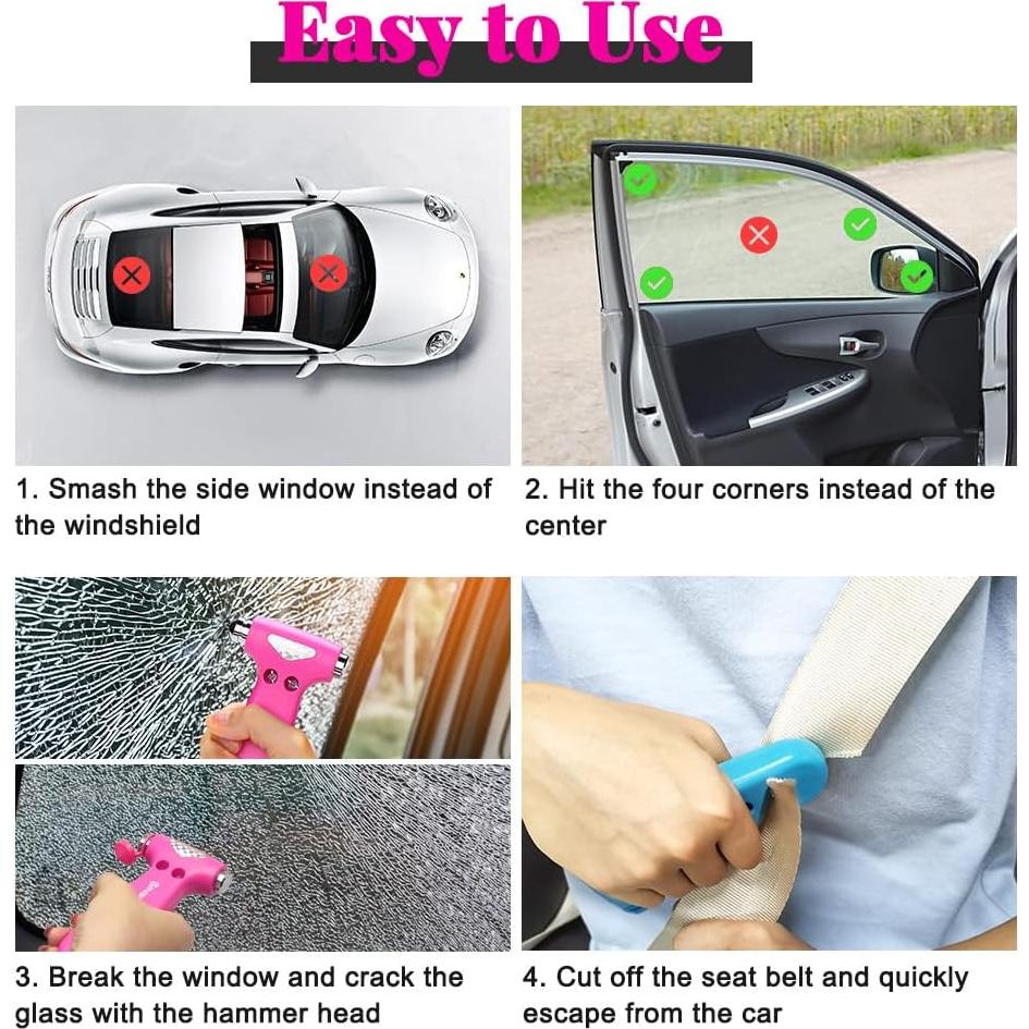 Rompe Ventana de Auto SINSEN 3-en-1 Cortador de Cinturón
