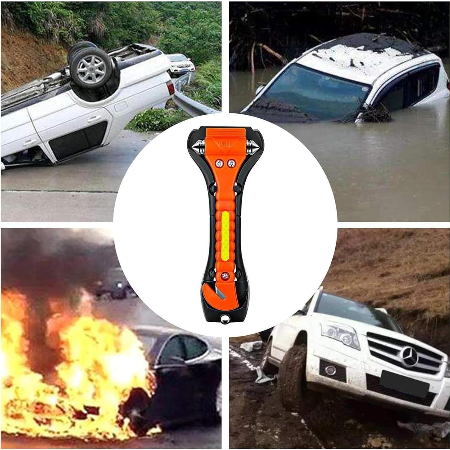 Paquete de 20 Martillos de Seguridad para Automóvil 2 en 1