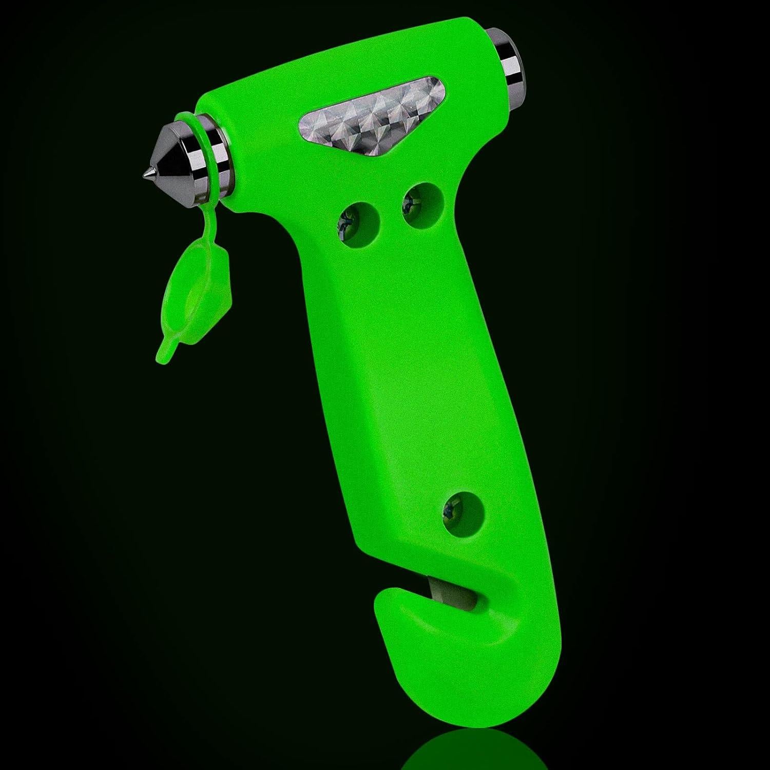 Martillo de Seguridad 6 en 1 THINKWORK Verde Fluorescente