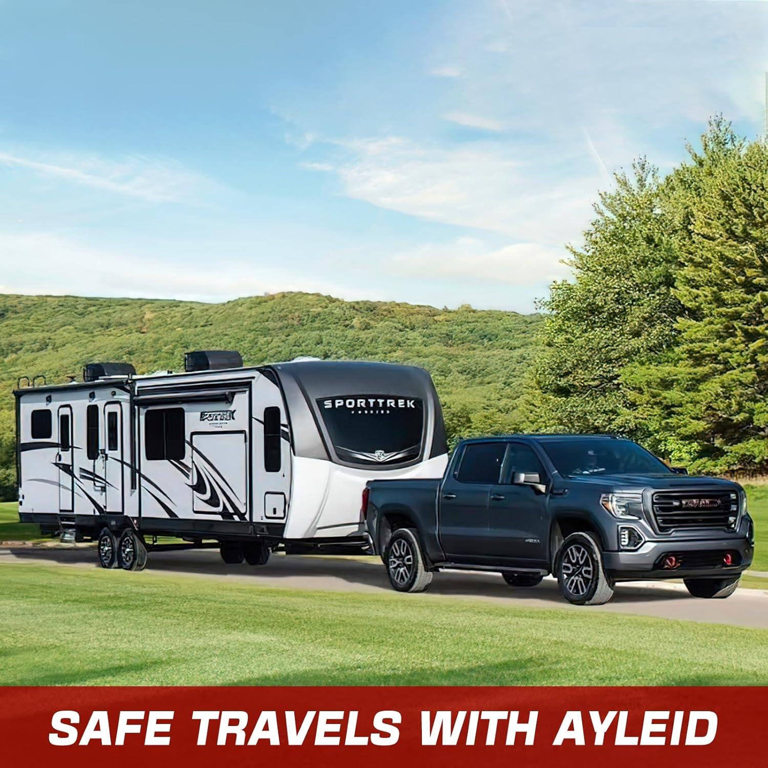 Enganche de Remolque Ayleid Tri-Ball con Pasador Antirrobo