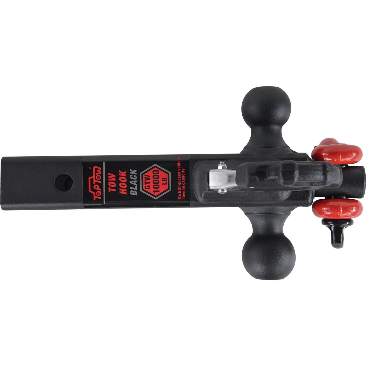 Enganche de Remolque TOPTOW Triple Bola 2" Negro Mate