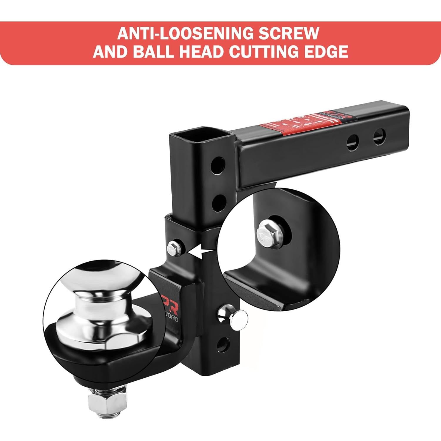 Soporte de Bola de Remolque Ajustable OPENROAD TH-003 3402.9kg