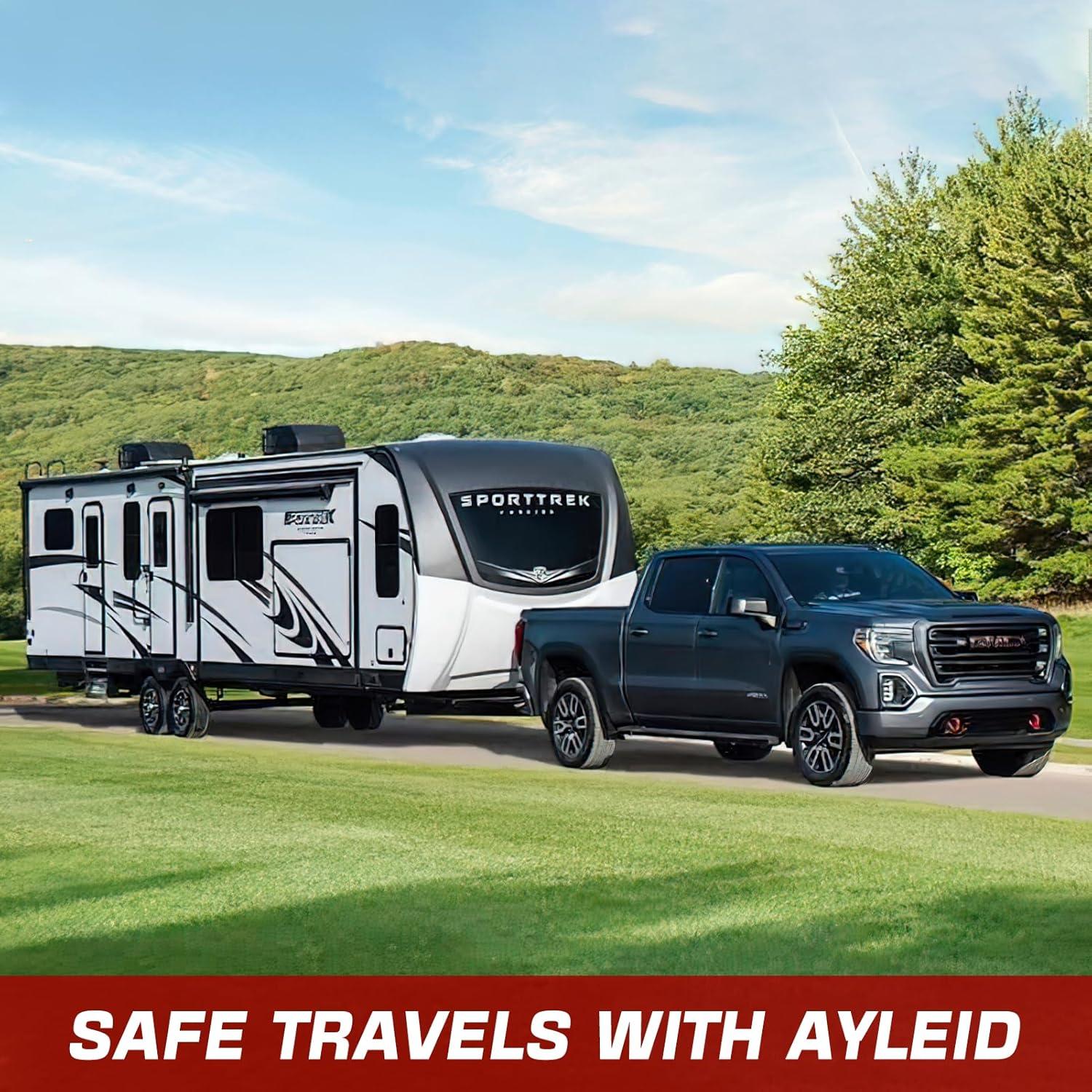 Enganche de Remolque Ayleid Tri-Bola 2" con Pasador Antirrobo