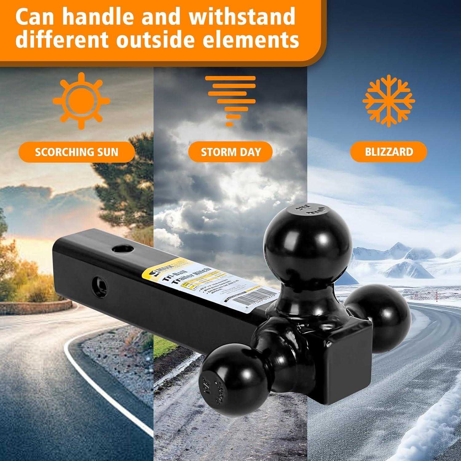 Enganche de Remolque MaxxHaul 70270 Triple Bola 2000kg