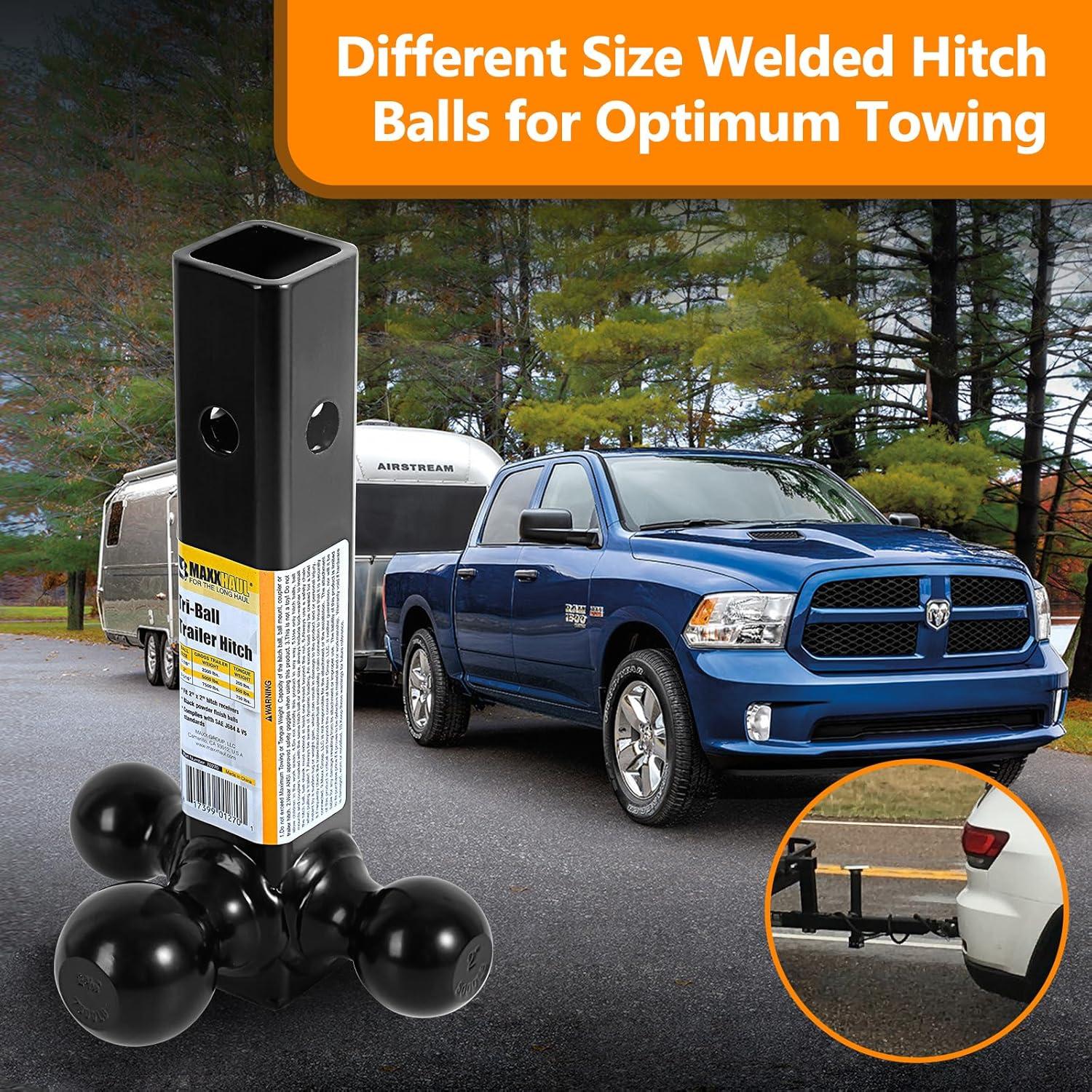 Enganche de Remolque MaxxHaul 70270 Triple Bola 2000kg