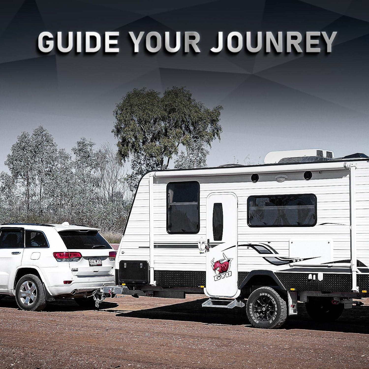 Enganche de Remolque GYO 4 en 1 10,000 lbs Negro Mate