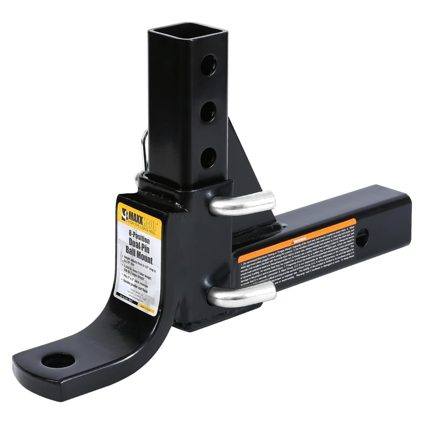 Enganche de Remolque MaxxHaul 70067 Ajustable 8 Posiciones 2267 kg