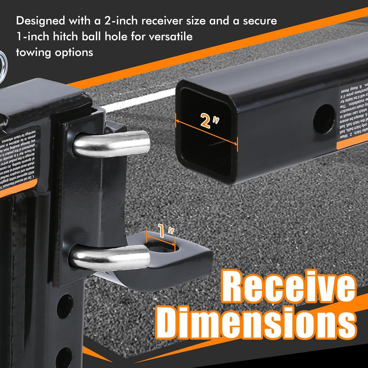 Enganche de Remolque MaxxHaul 70067 Ajustable 8 Posiciones 2267 kg