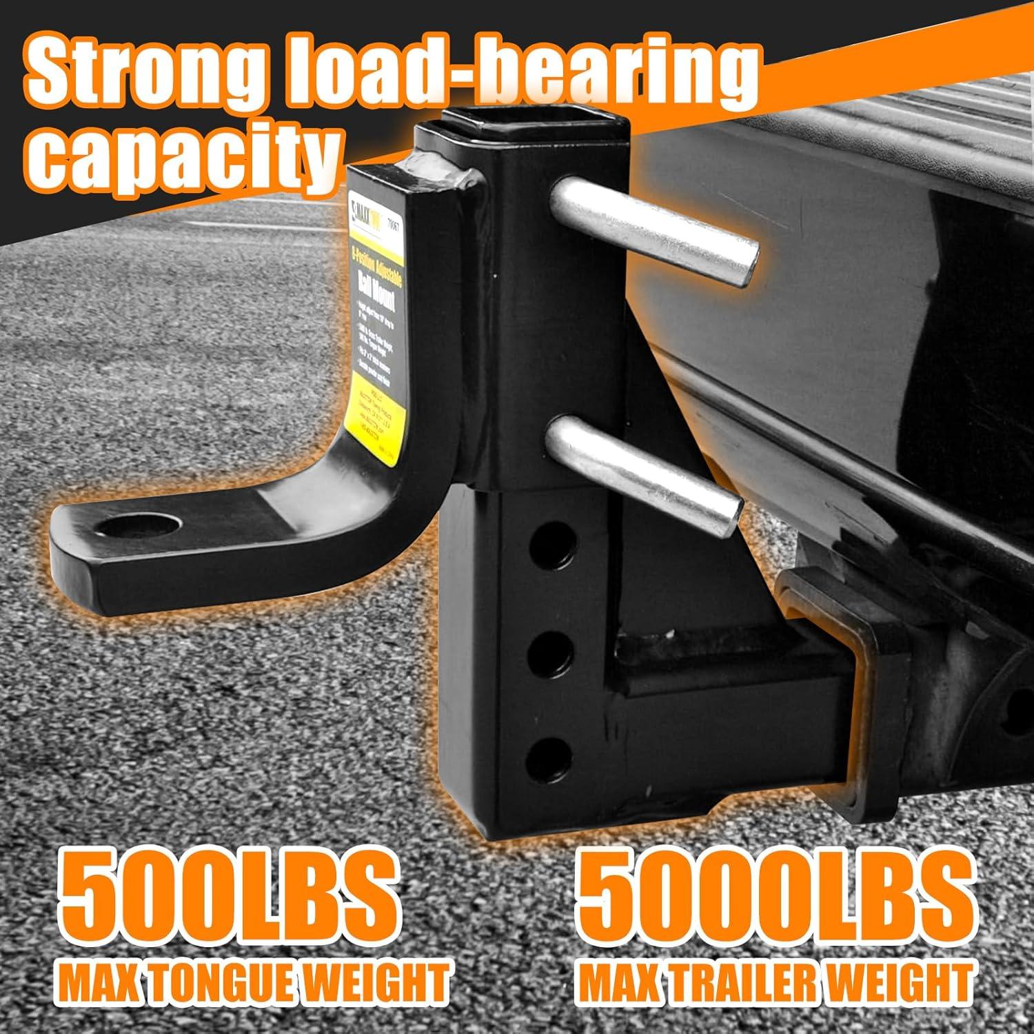 Enganche de Remolque MaxxHaul 70067 Ajustable 8 Posiciones 2267 kg