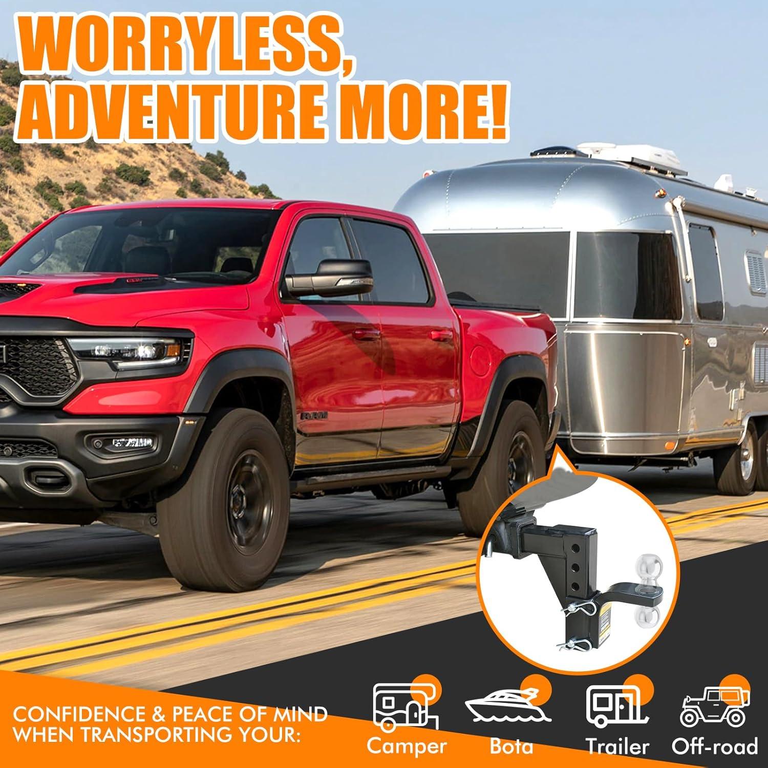 Enganche de Remolque MaxxHaul 70067 Ajustable 8 Posiciones 2267 kg