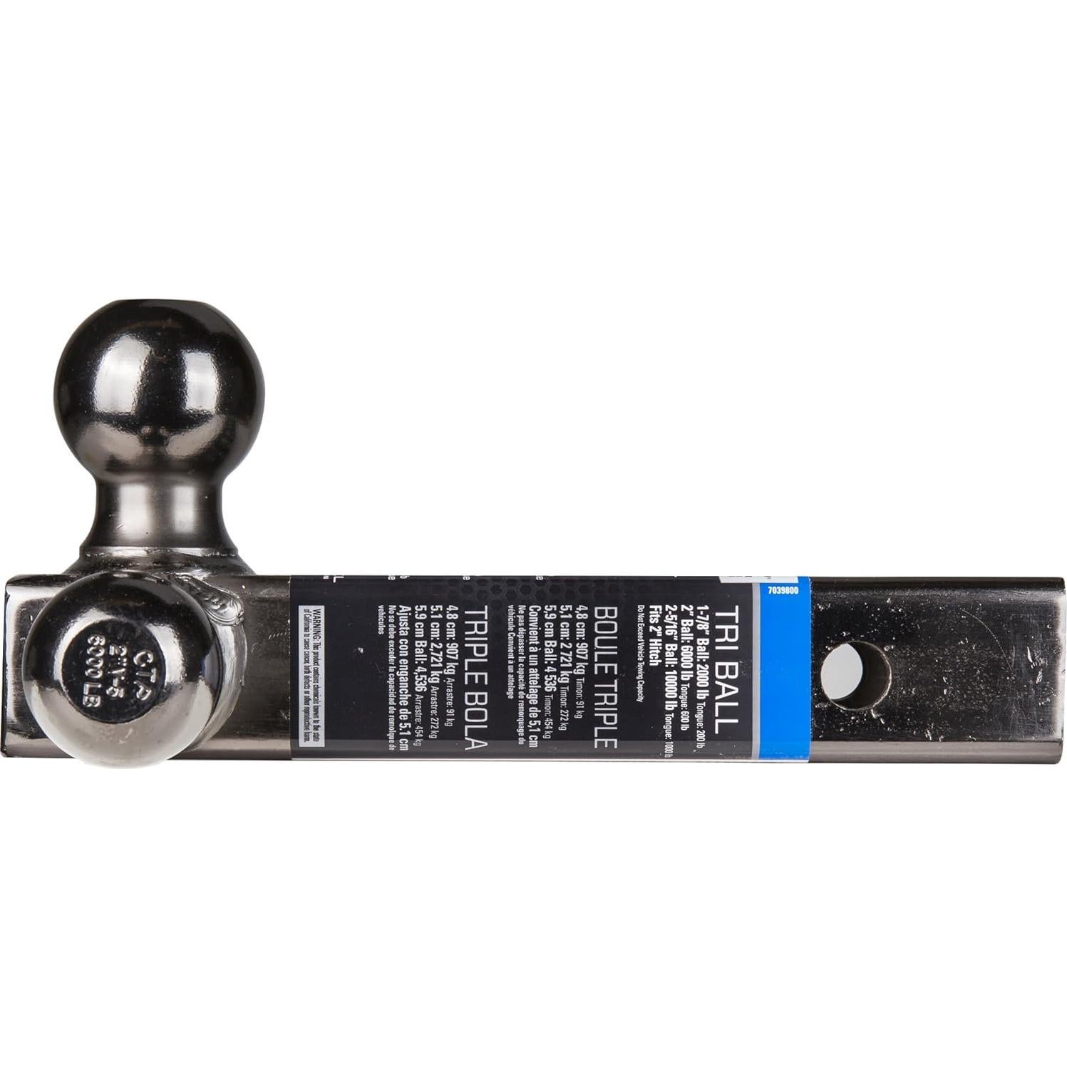 Montaje de bola de remolque Tri-Ball Reese 7039800 10,000 lbs