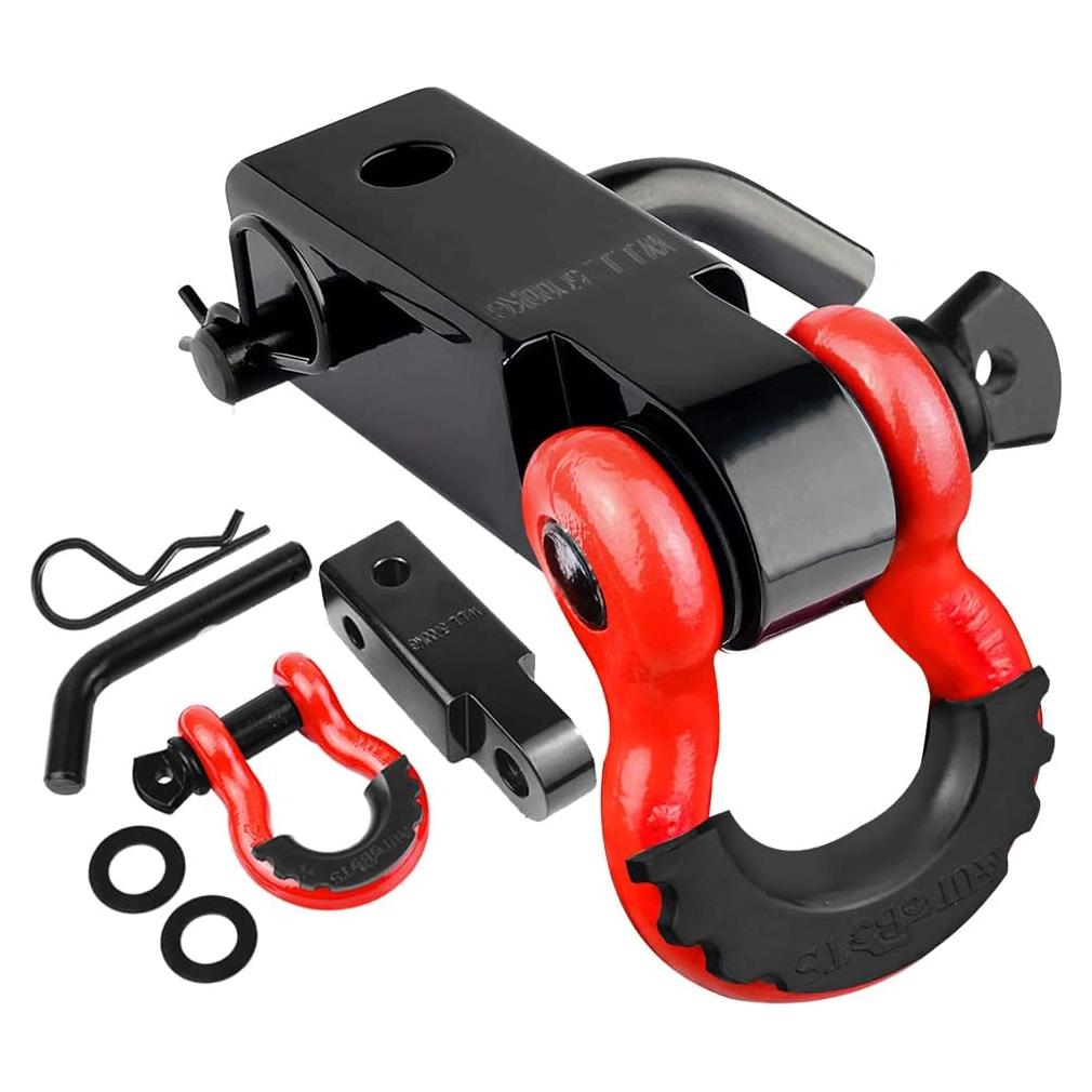 Receptor de Enganche AUTOBOTS 2" 20,411 Kg Rojo y Negro