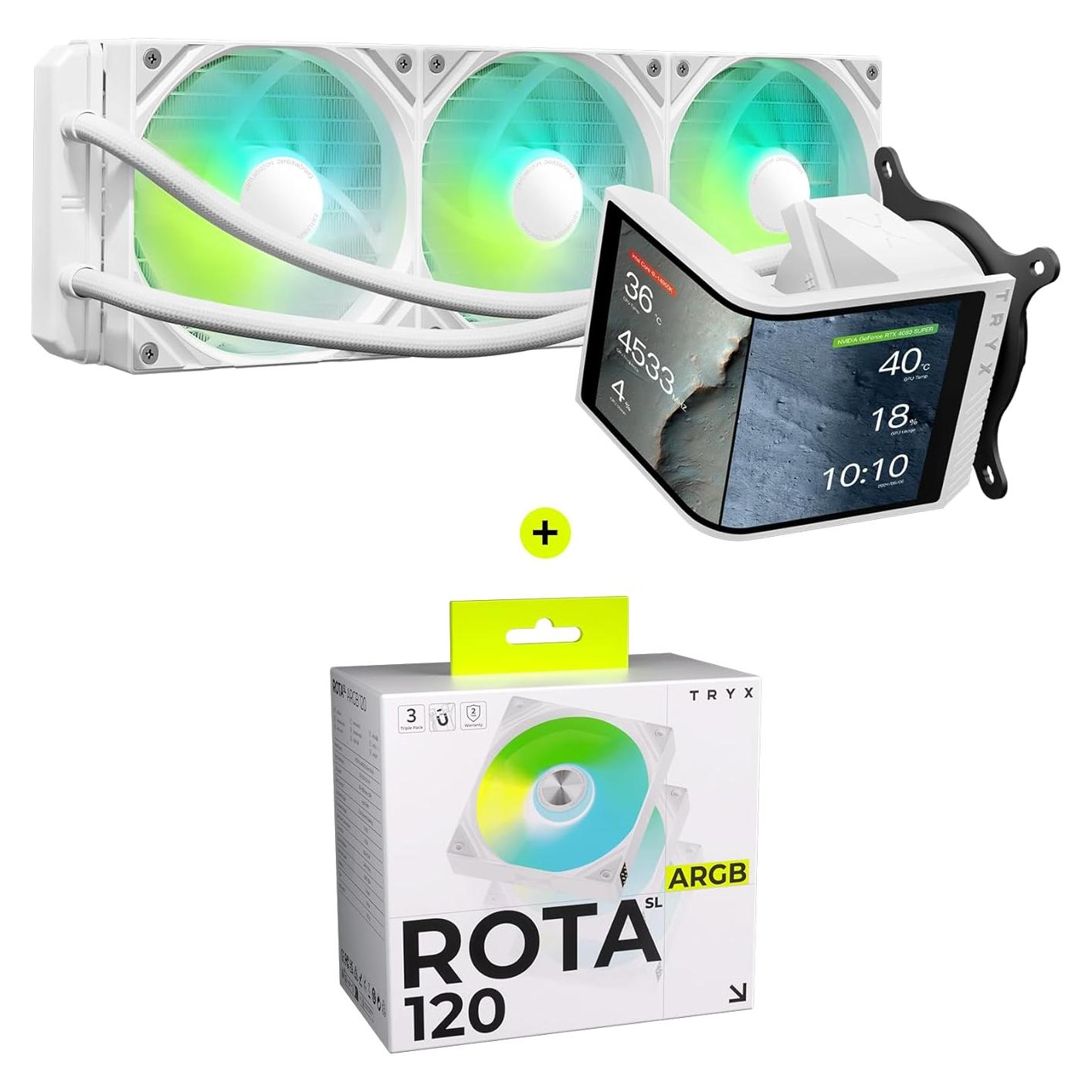 Enfriador AIO TRYX Panorama SE 360 ARGB Blanco 360mm