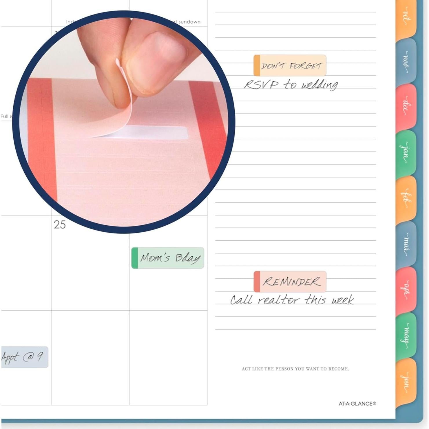 Planificador Académico Semanal Mensual AT-A-GLANCE 2025-2026