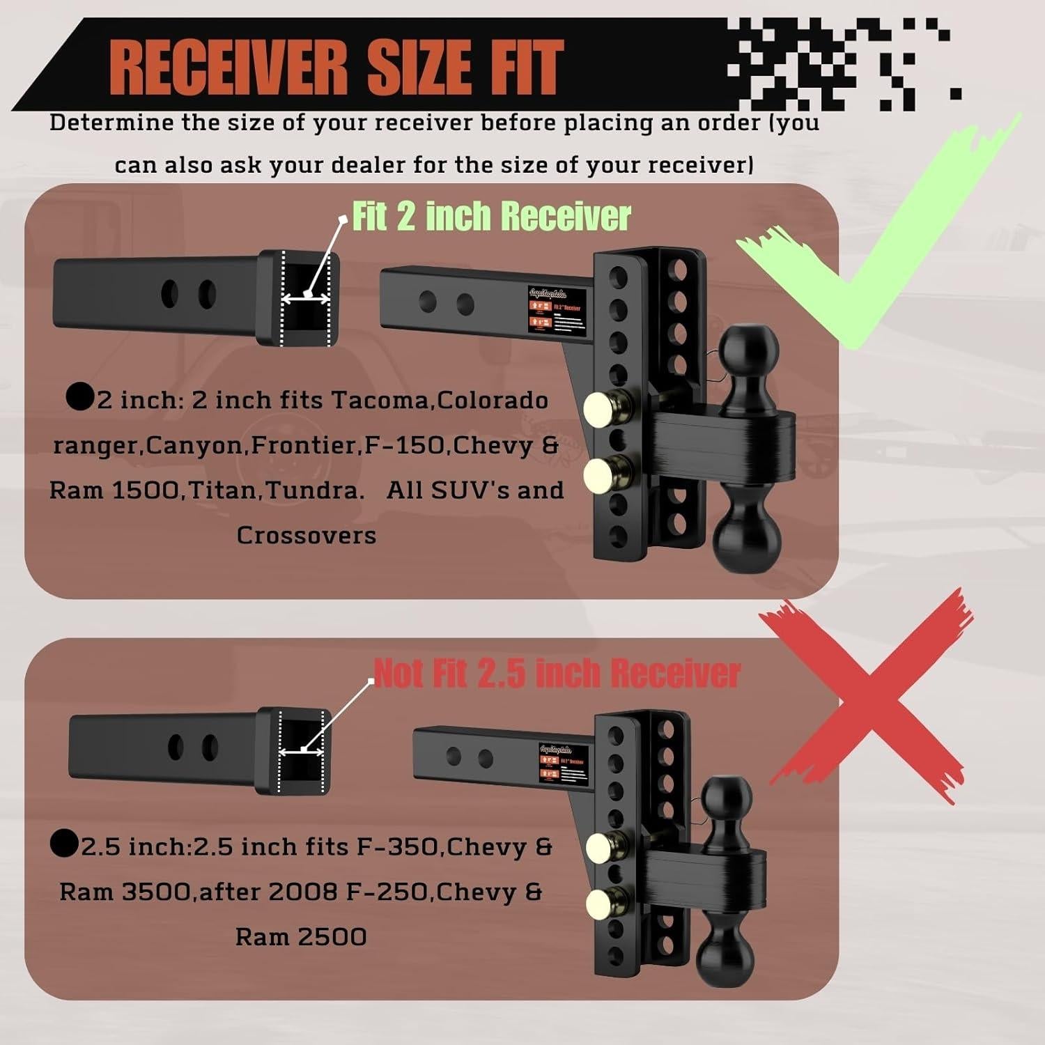 Enganche de Remolque Ajustable Aquilaplain 25000 lbs 6"