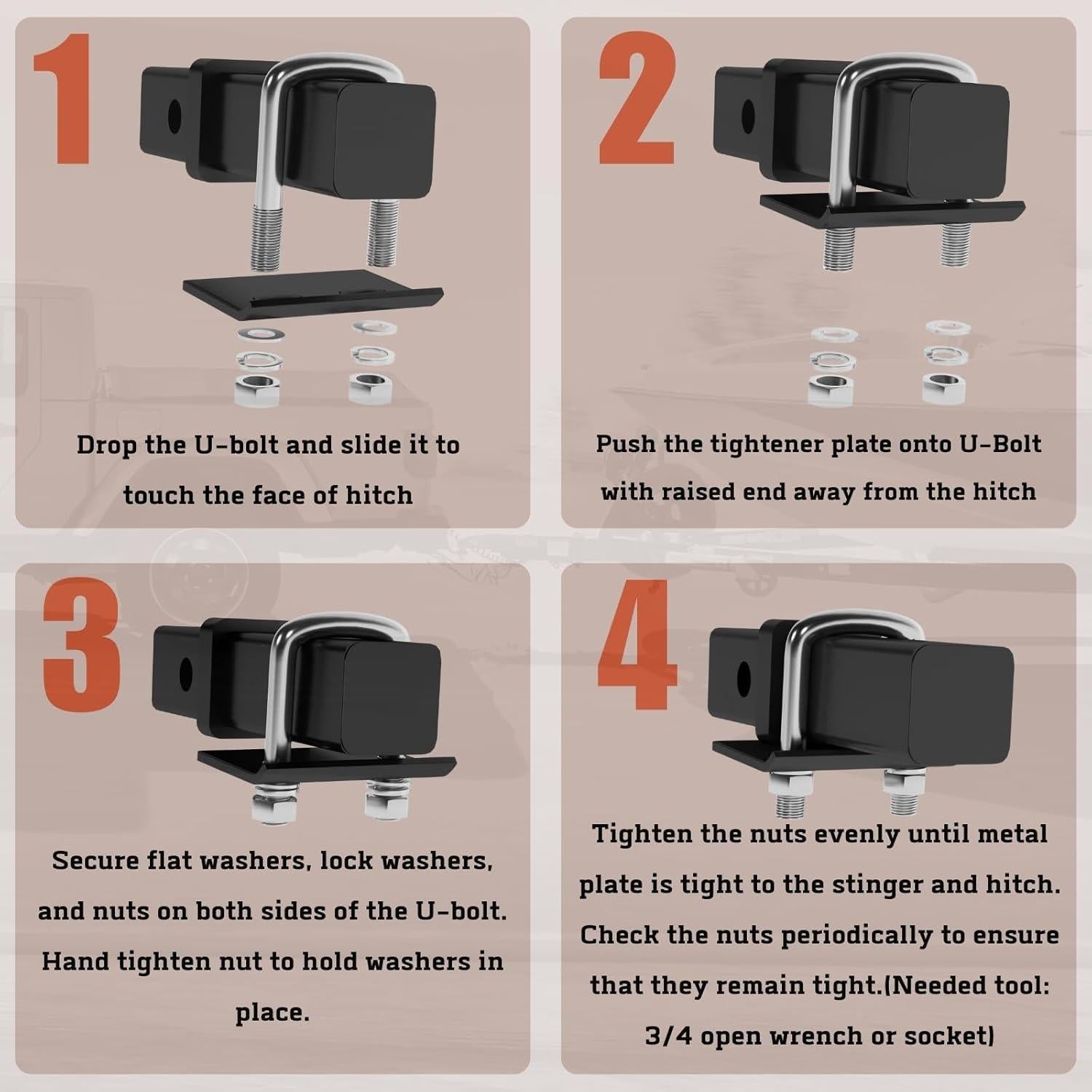 Enganche de Remolque Ajustable Aquilaplain 25000 lbs 6"