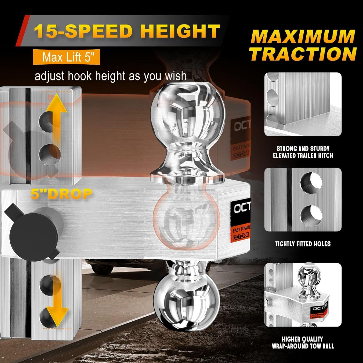 Enganche de Remolque Ajustable Octora 2006 Aluminio 5670 kg