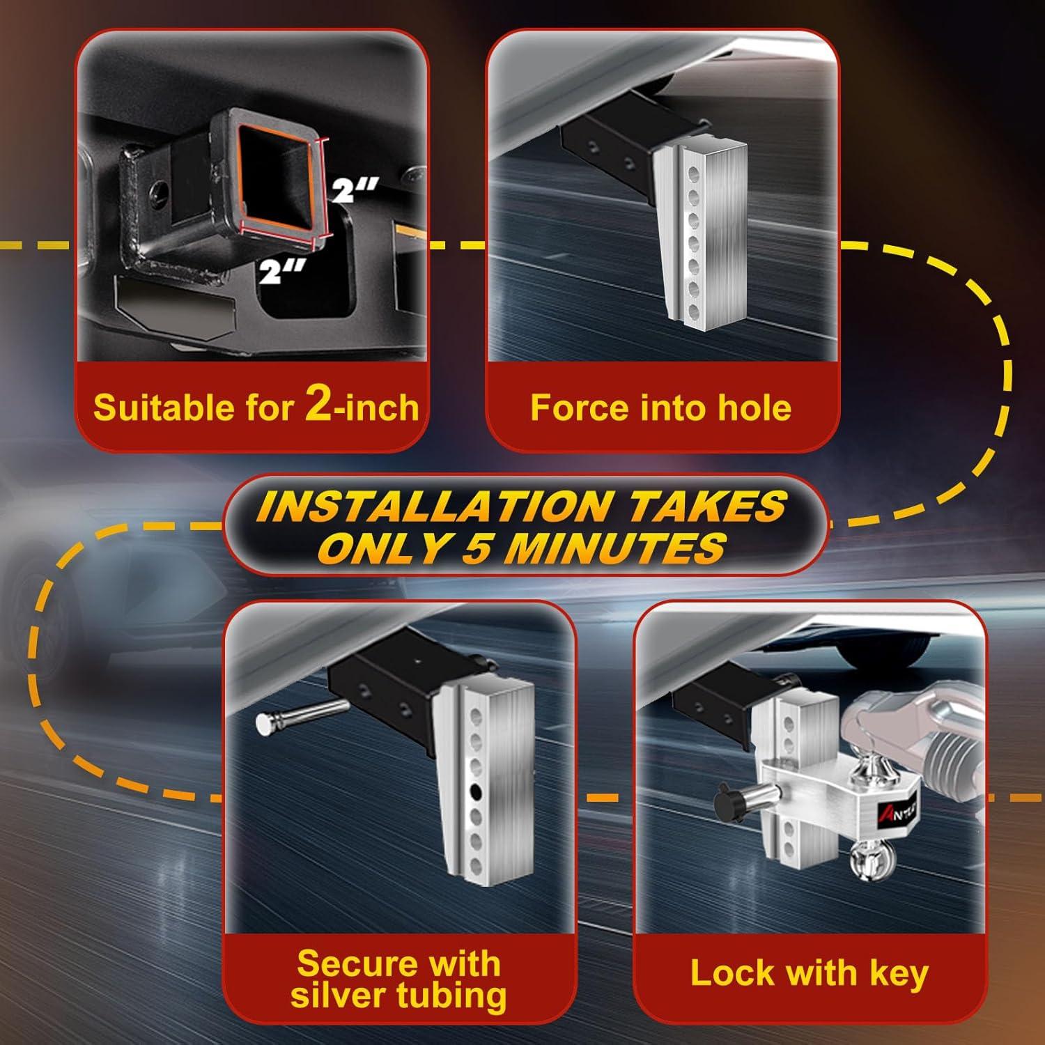 Enganche de Remolque Ajustable Octora 2006 Aluminio 5670 kg