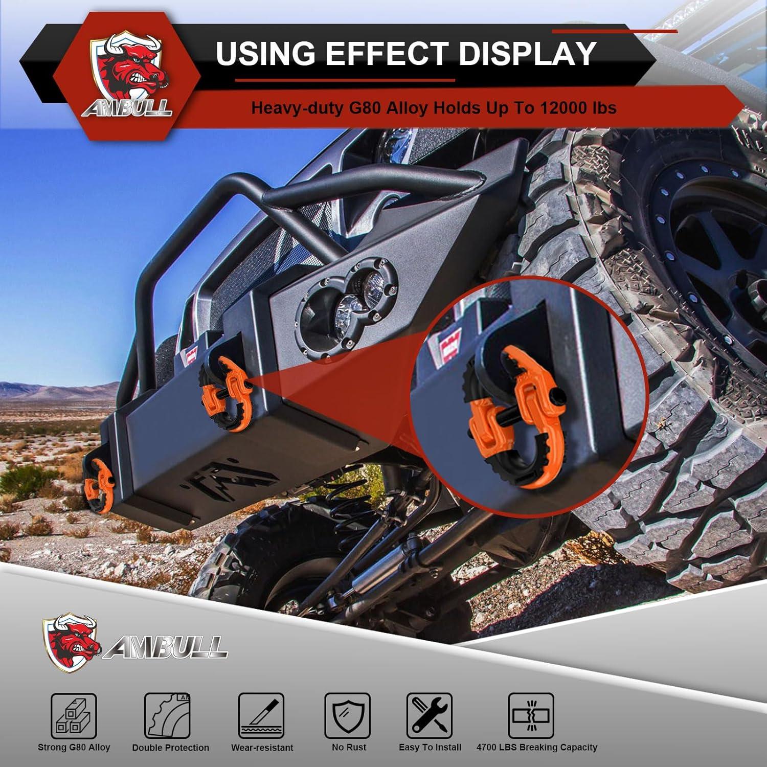 Conector de Cadena de Seguridad AMBULL G80 1/2" 5443 kg Naranja