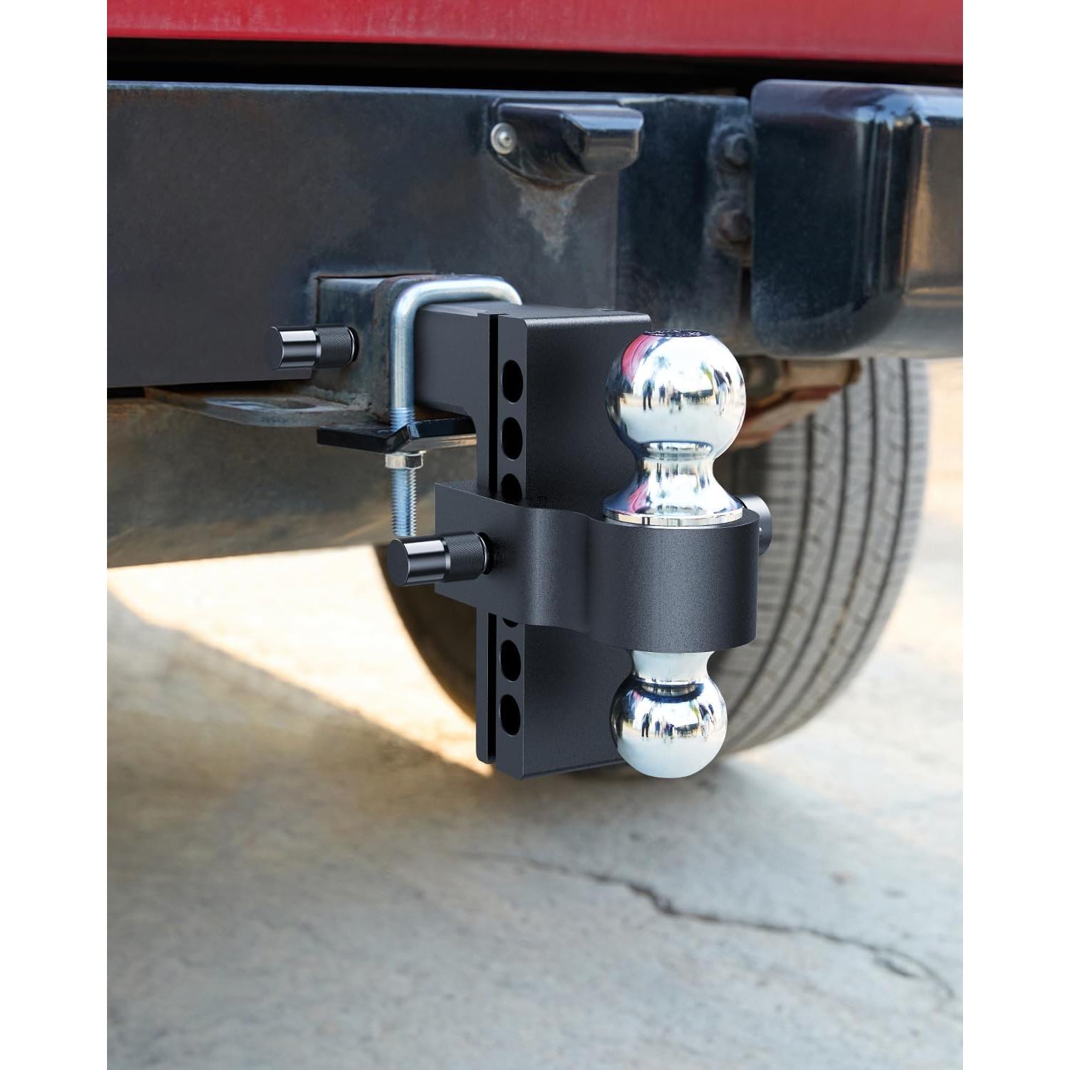 Enganche de Remolque Ajustable Kohree 6" Aluminio Doble Bola 5670 kg