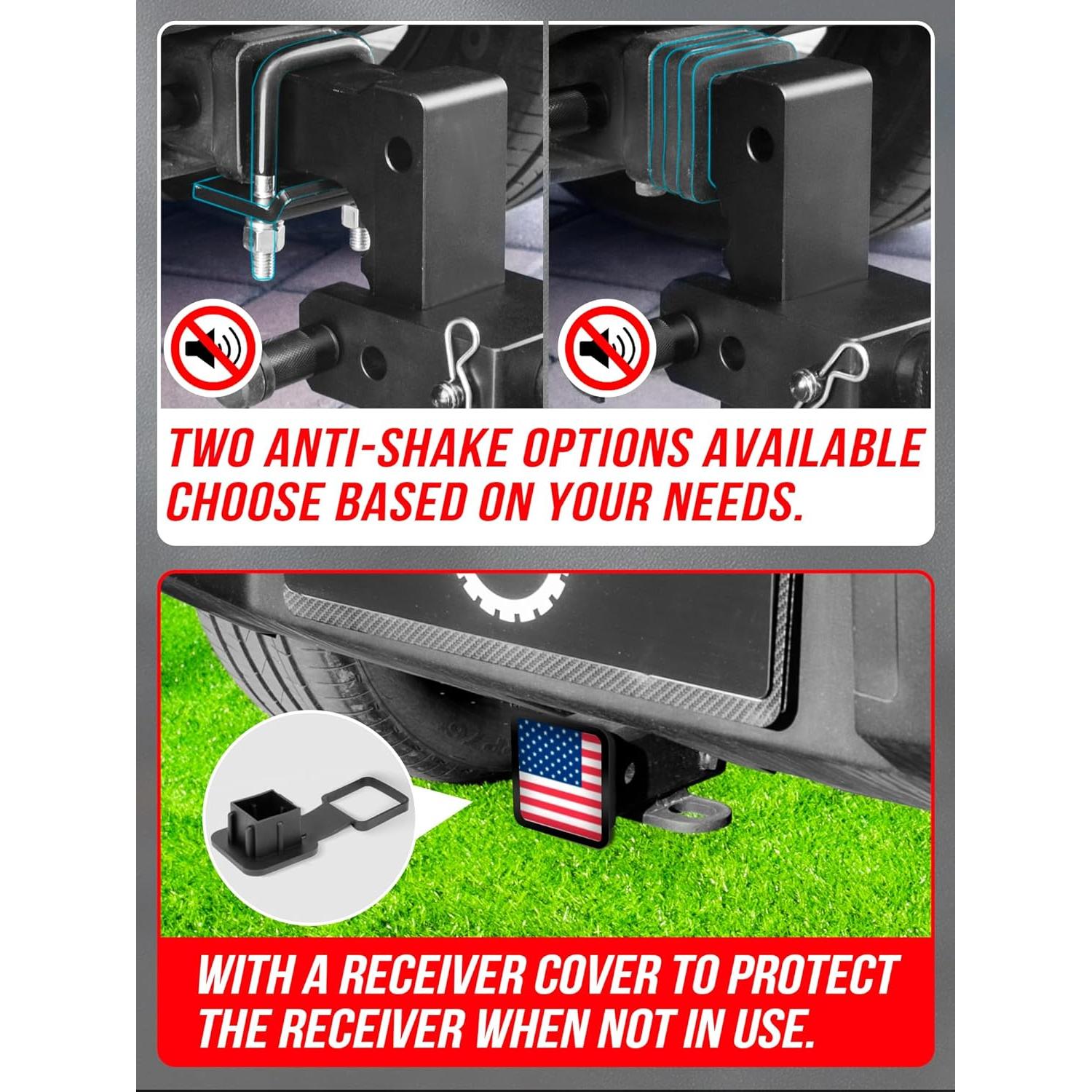 Enganche de Remolque Ajustable AKM 6" Aluminio 12,500 LBS