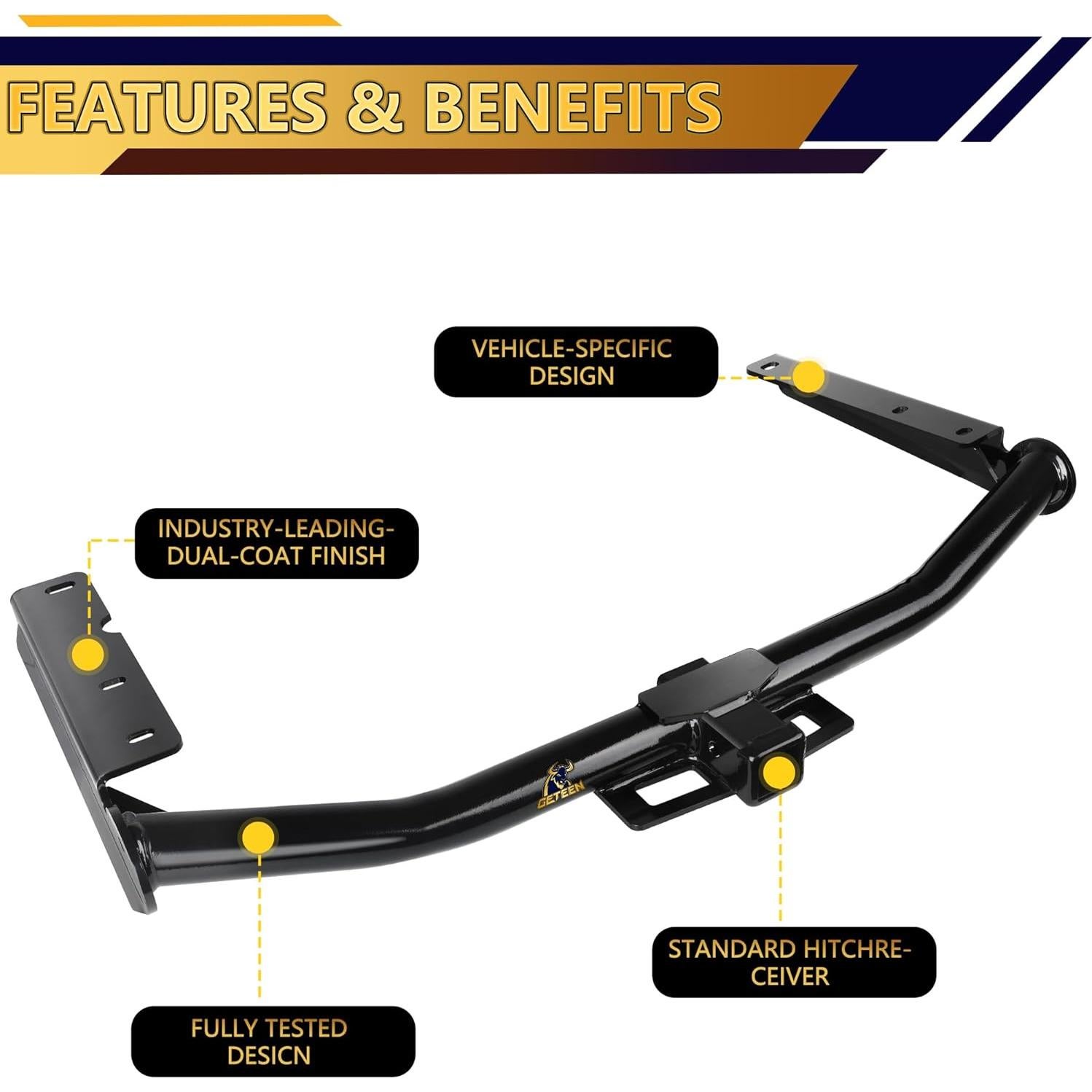 Enganche de Remolque Clase III Geteen TCG35 para Toyota Highlander 2014-2019