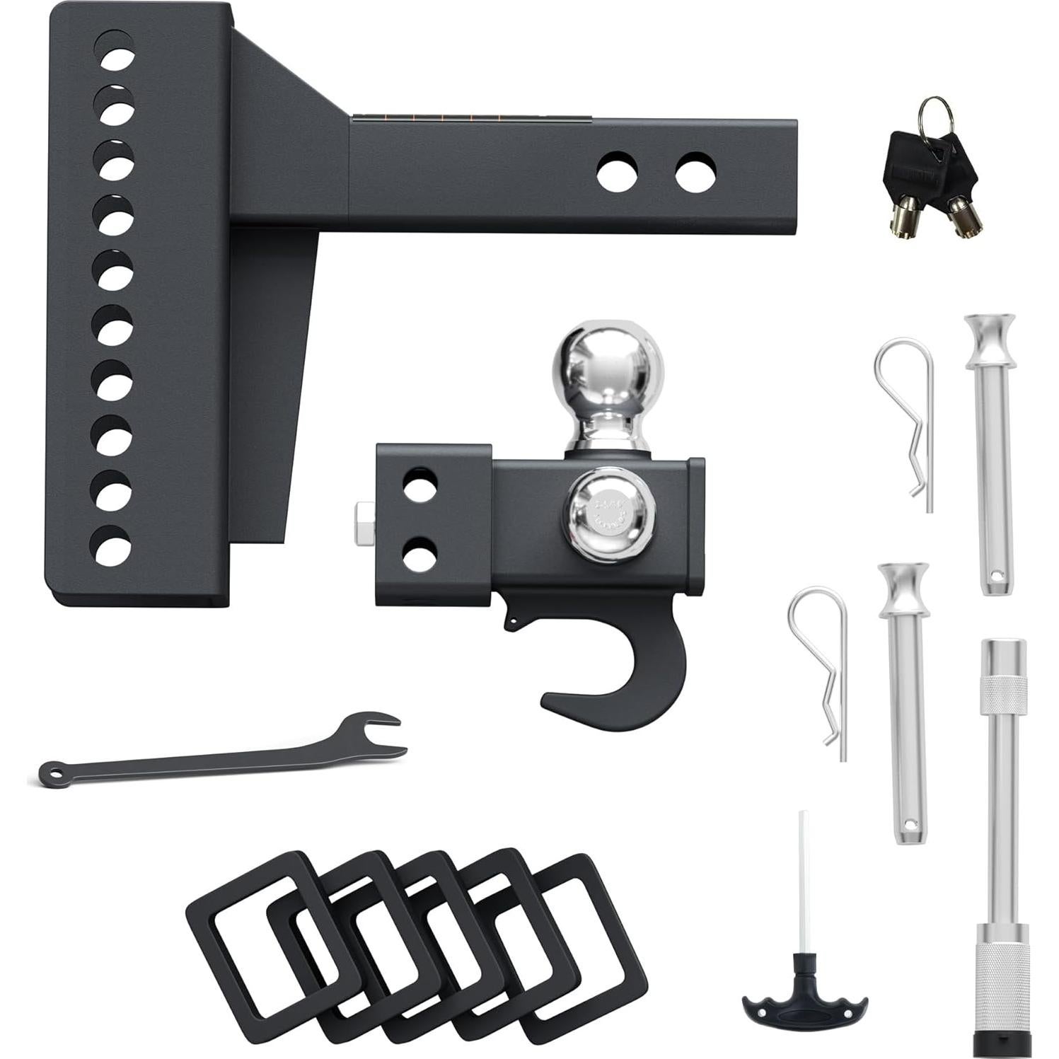 Enganche de Remolque Ajustable AC-DK Tri Ball 13.39 kg