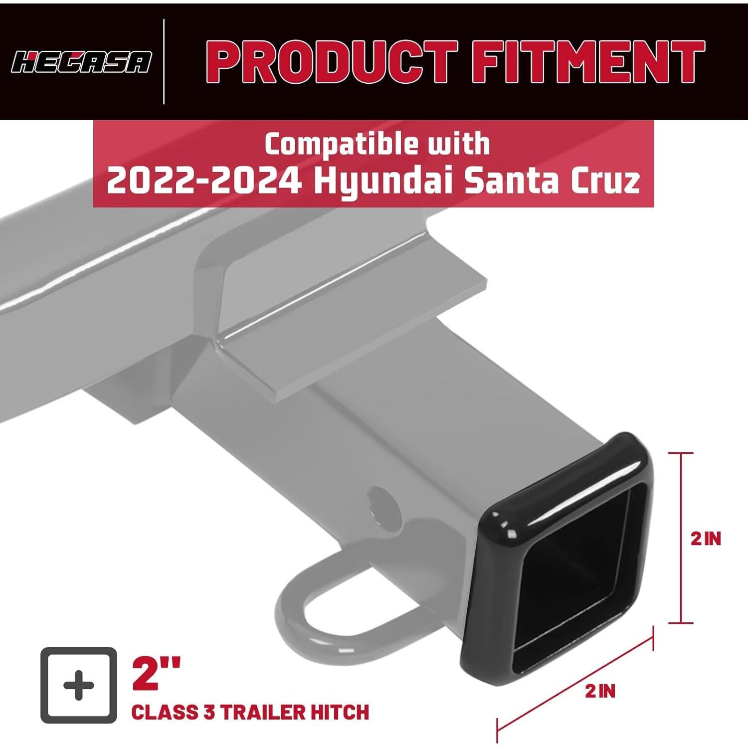 Enganche de Remolque HECASA NN2162 para Hyundai Santa Cruz 2022-2024