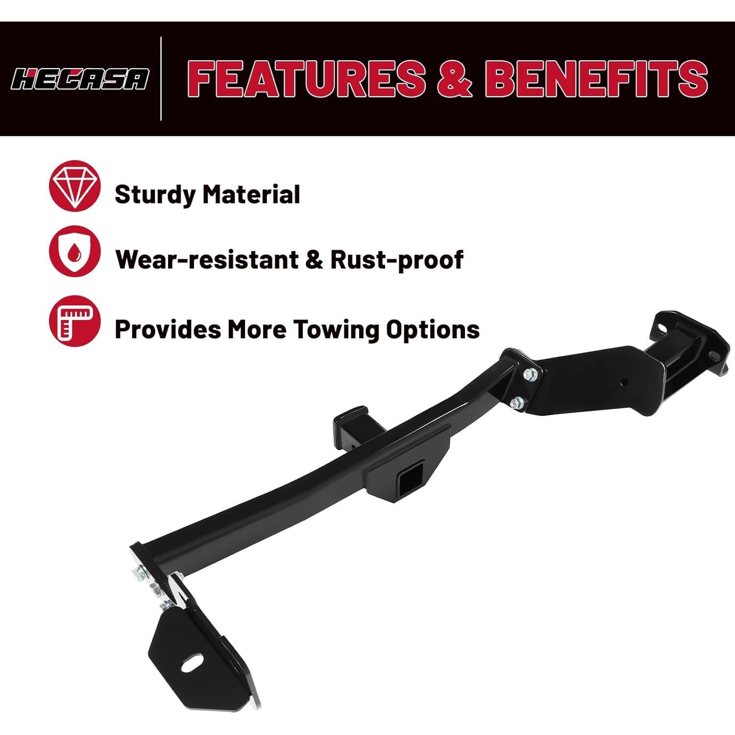 Enganche de Remolque HECASA NN2162 para Hyundai Santa Cruz 2022-2024