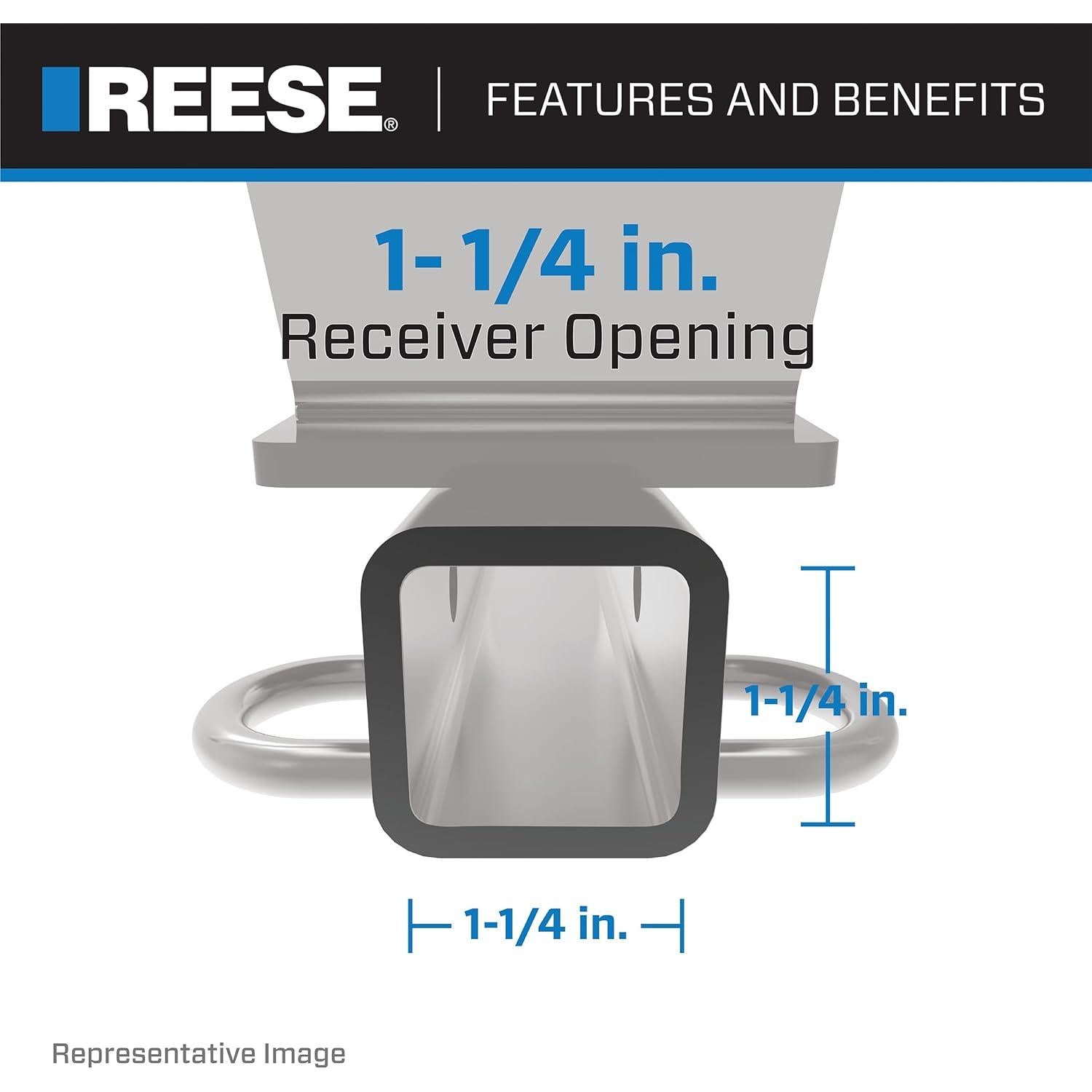 Enganche de Remolque Reese Towpower 77242 90.72 kg 1-1/4"