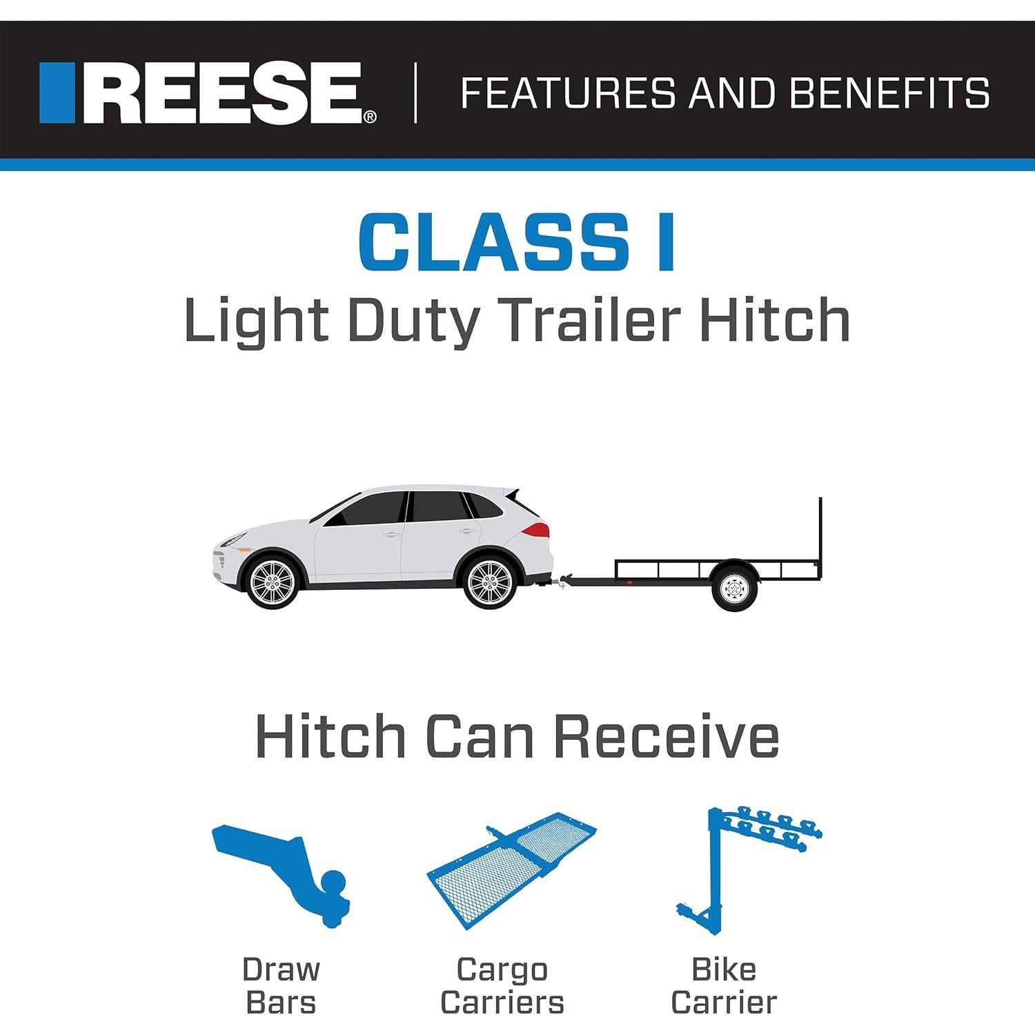 Enganche de Remolque Reese Towpower 77242 90.72 kg 1-1/4"
