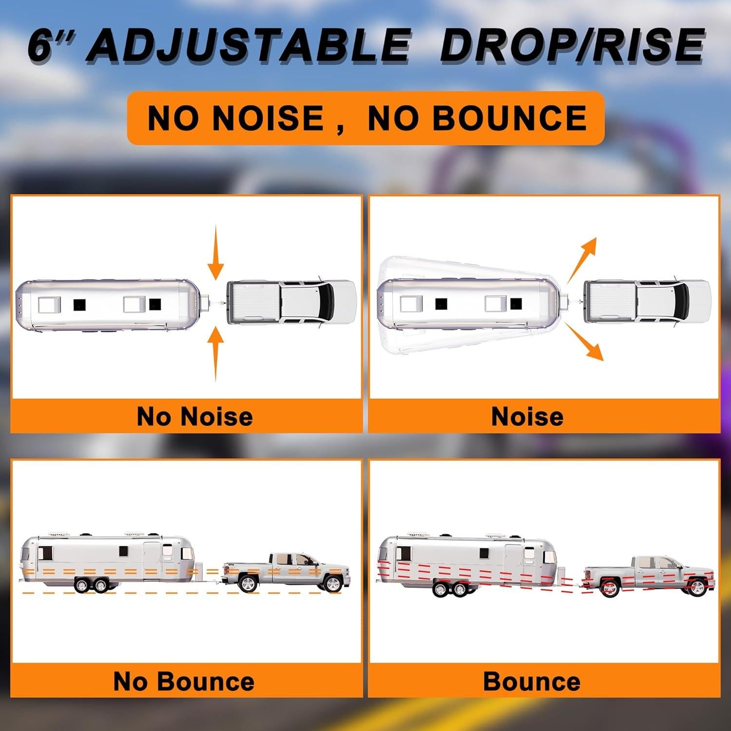 Enganche Ajustable Doble Bola VNN 15,000 LBS 6" Caída