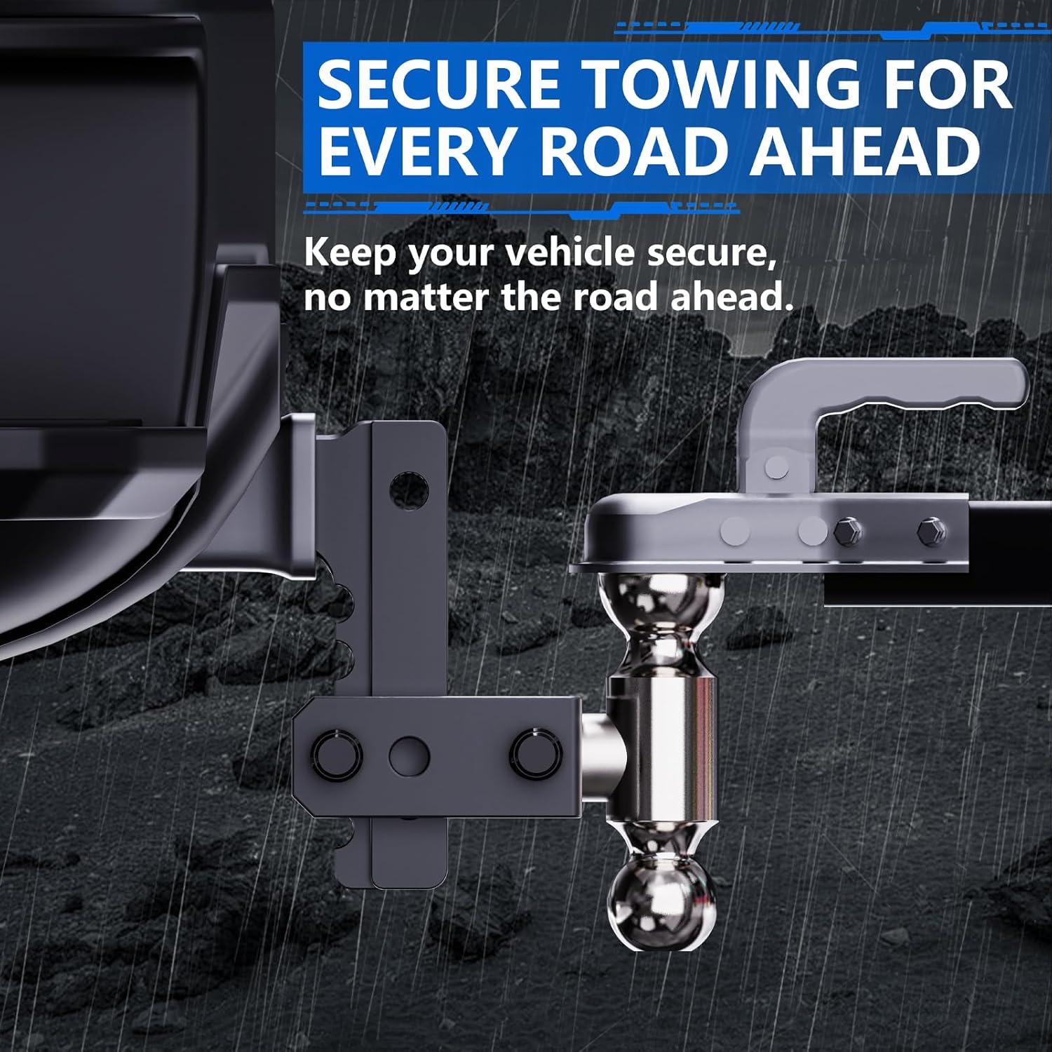 Enganche de Remolque Ajustable DEWOT TH-01 12,500 lbs Aluminio