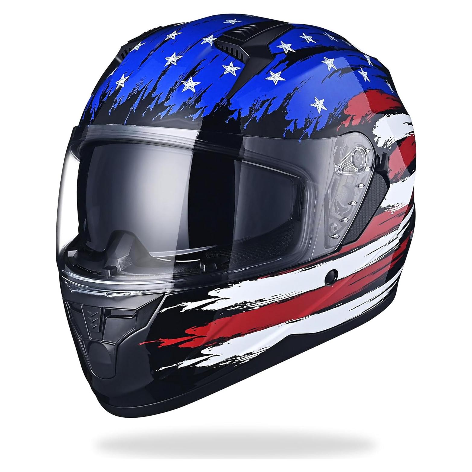 Casco AHR RUN-F1 completo ligero DOT para motocicleta