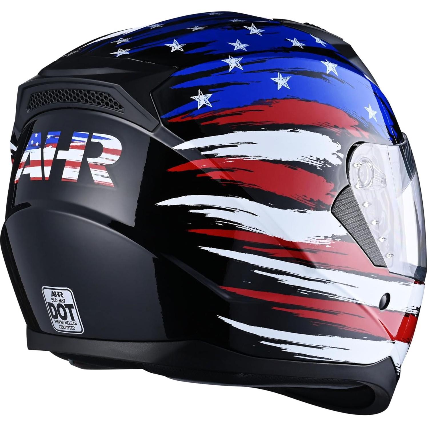 Casco AHR RUN-F1 completo ligero DOT para motocicleta