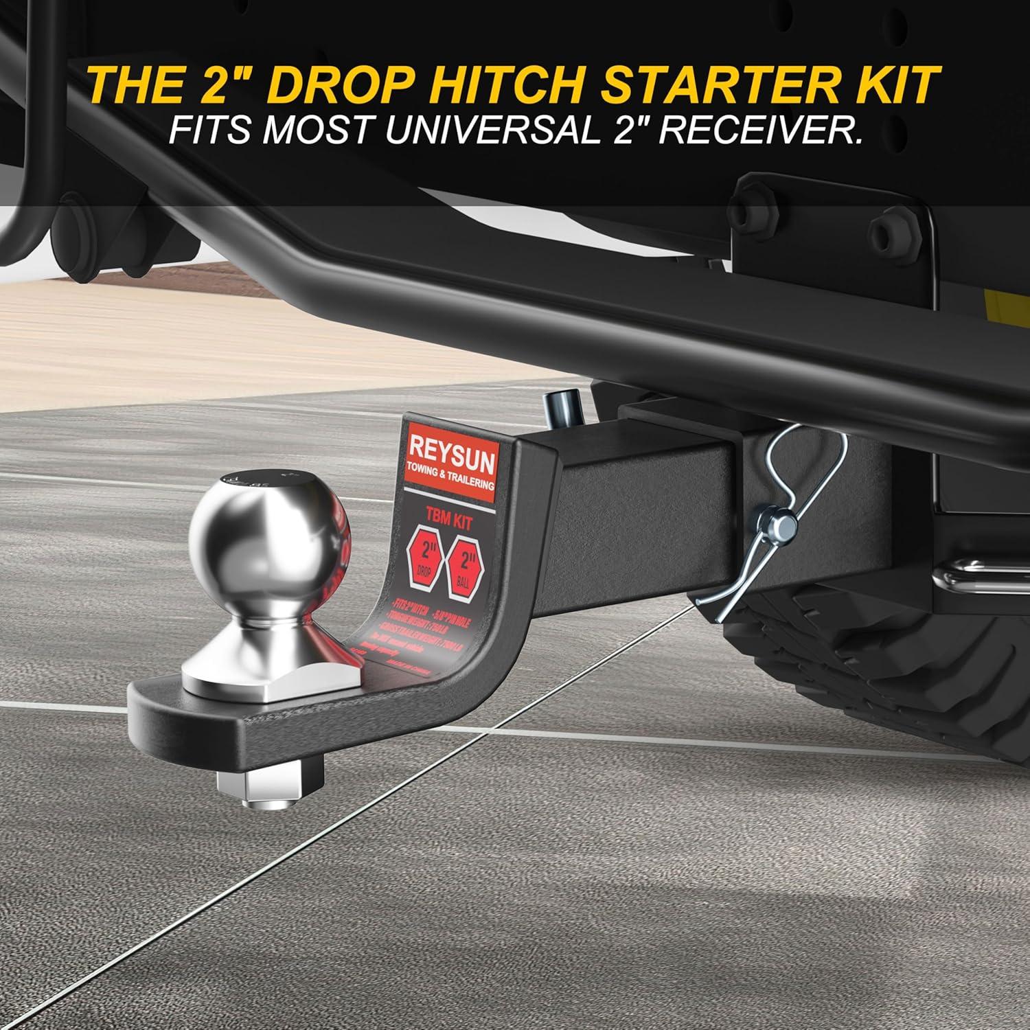 Kit de Montaje de Bola de Remolque REYSUN 2" con Pasador 5/8"