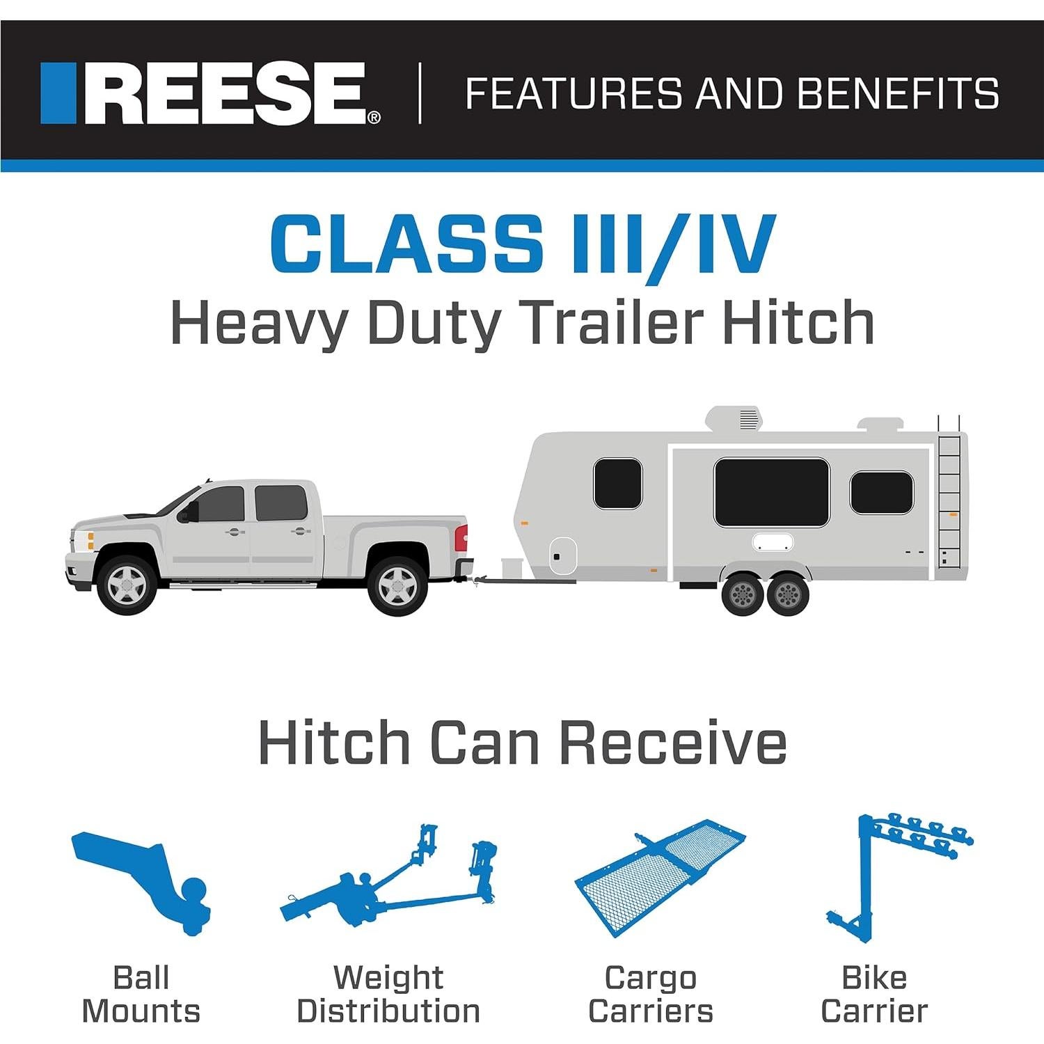 Enganche de Remolque Reese Towpower 44548 Clase IV 1587.57 kg