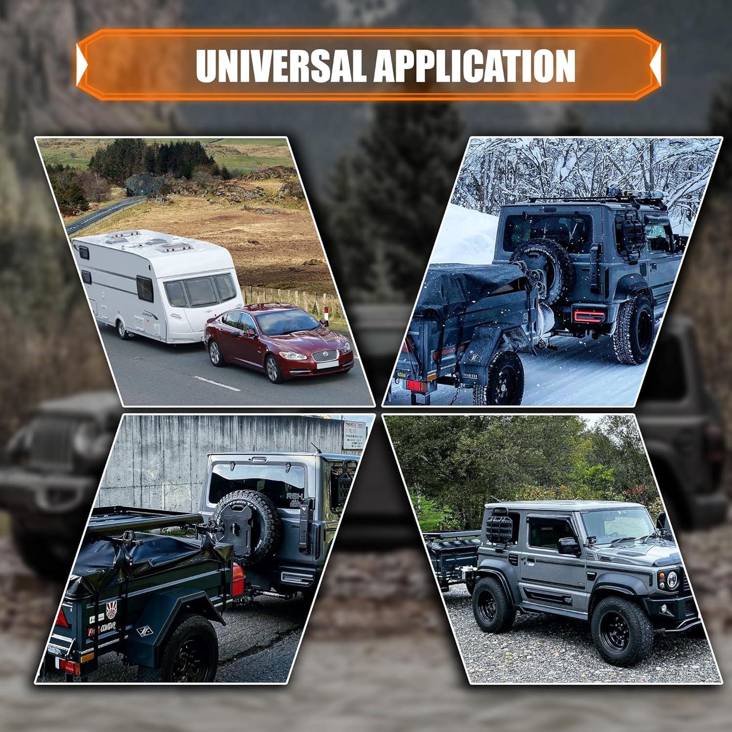 Soporte de Remolque Tri-Bola AC-DK con Gancho y Grillete 10,000 lbs