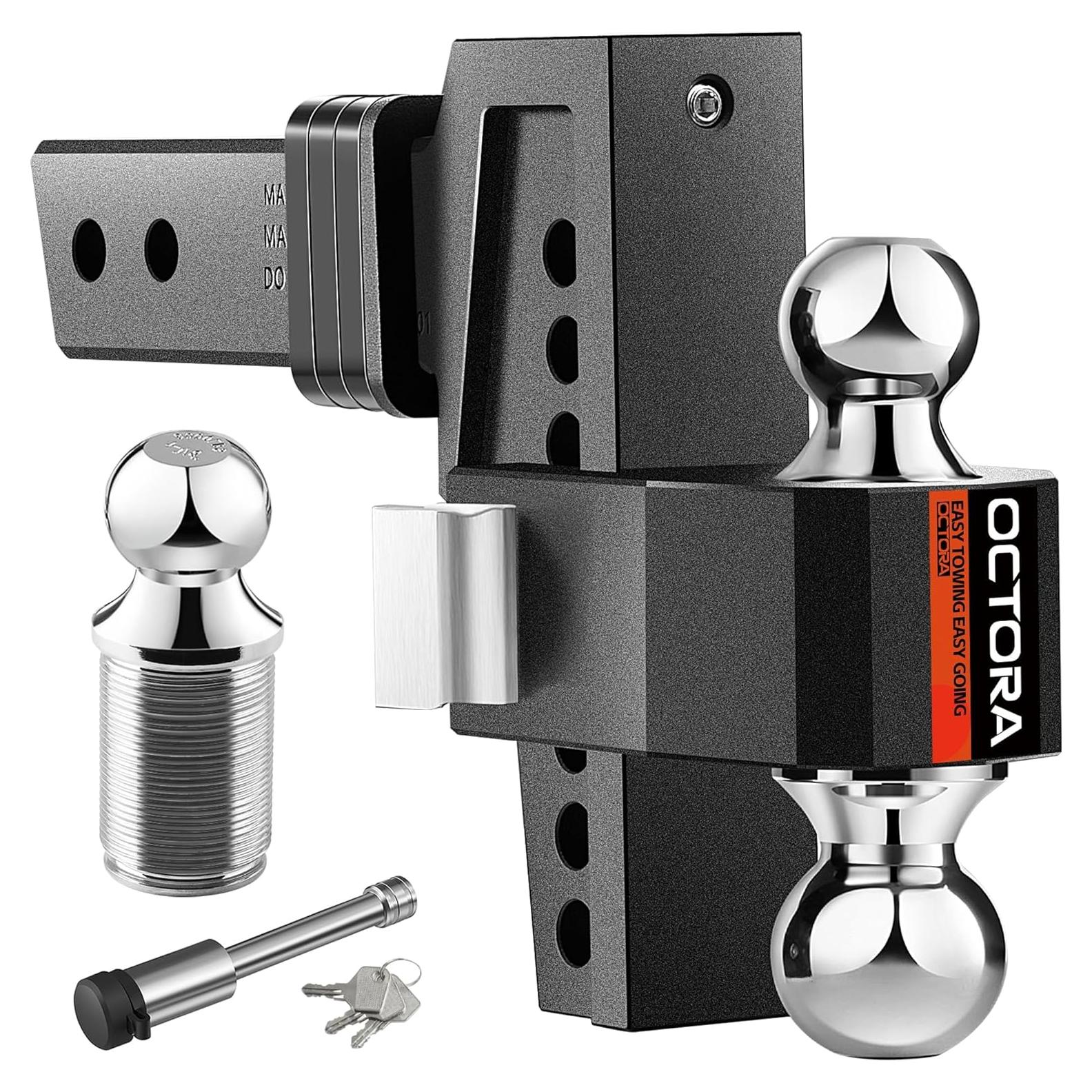 Enganche de Remolque Ajustable OCTORA 912006 5670 KG Negro