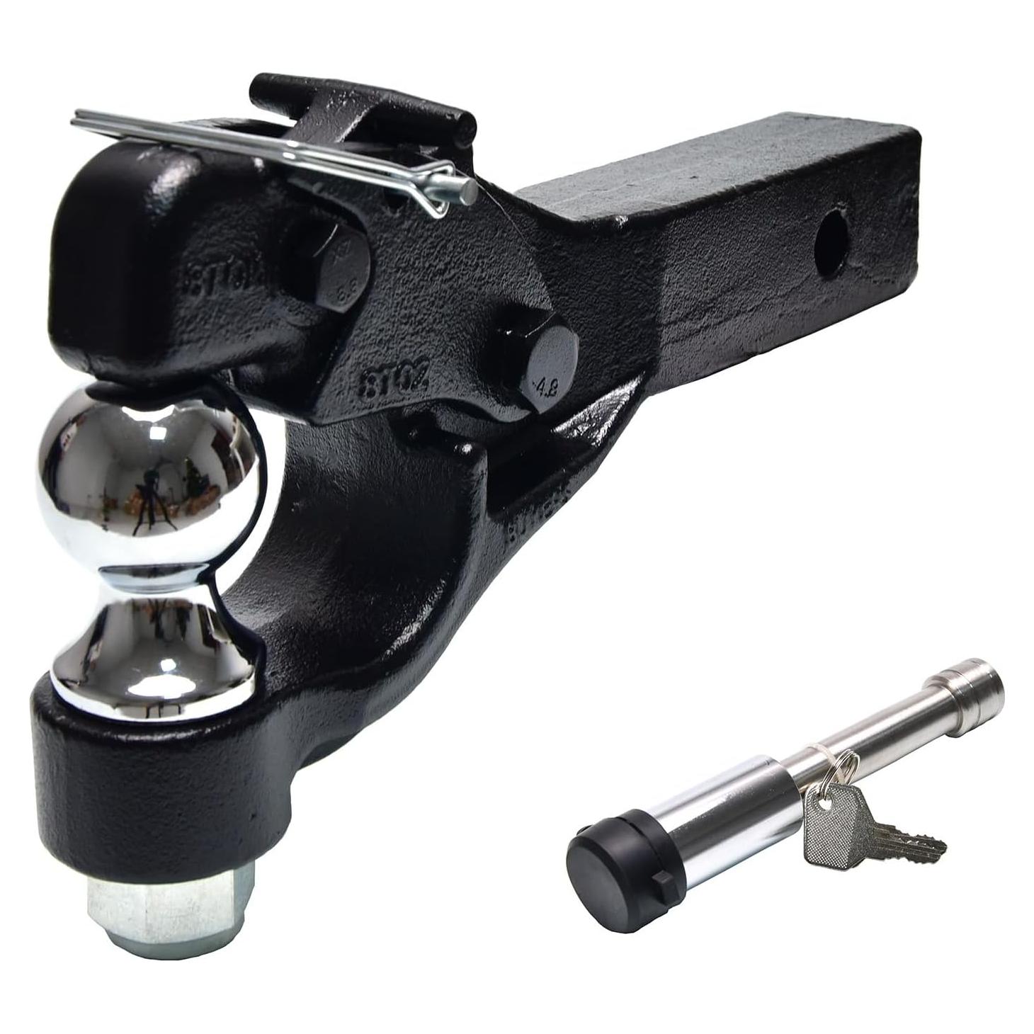 Enganche de Pintle Qiby QB-002A con Bola de 5 cm, 7260 kg