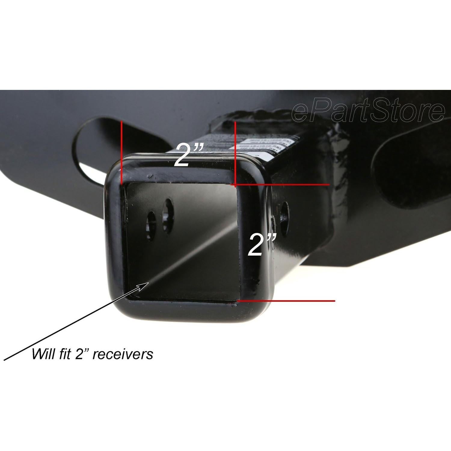 Cubierta de Enganche de Remolque eVerHITCH 2" Negro y Cromo