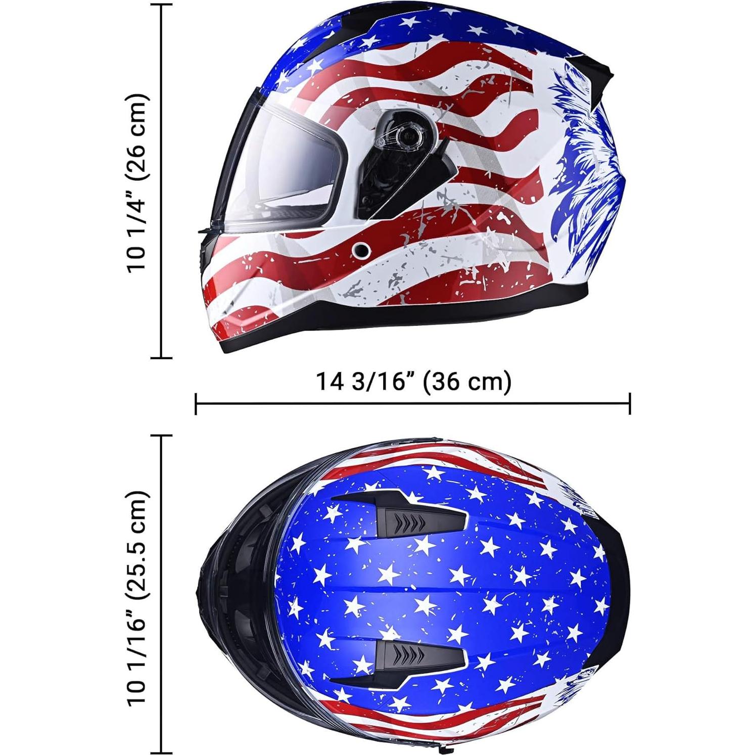 Casco AHR RUN-F1 para motocicleta, ligero y seguro, negro