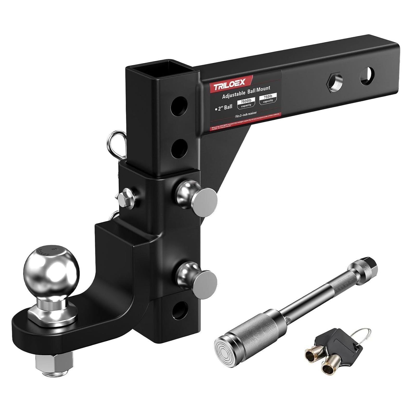 Soporte de bola de remolque Triloex ajustable 7500 lbs