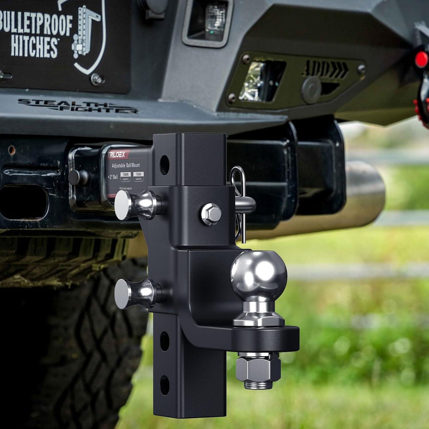 Soporte de bola de remolque Triloex ajustable 7500 lbs